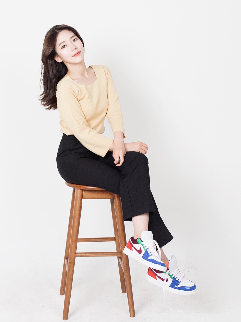 (W) Jordan 1 Low SE Multi-Color Patent 착용 스타일