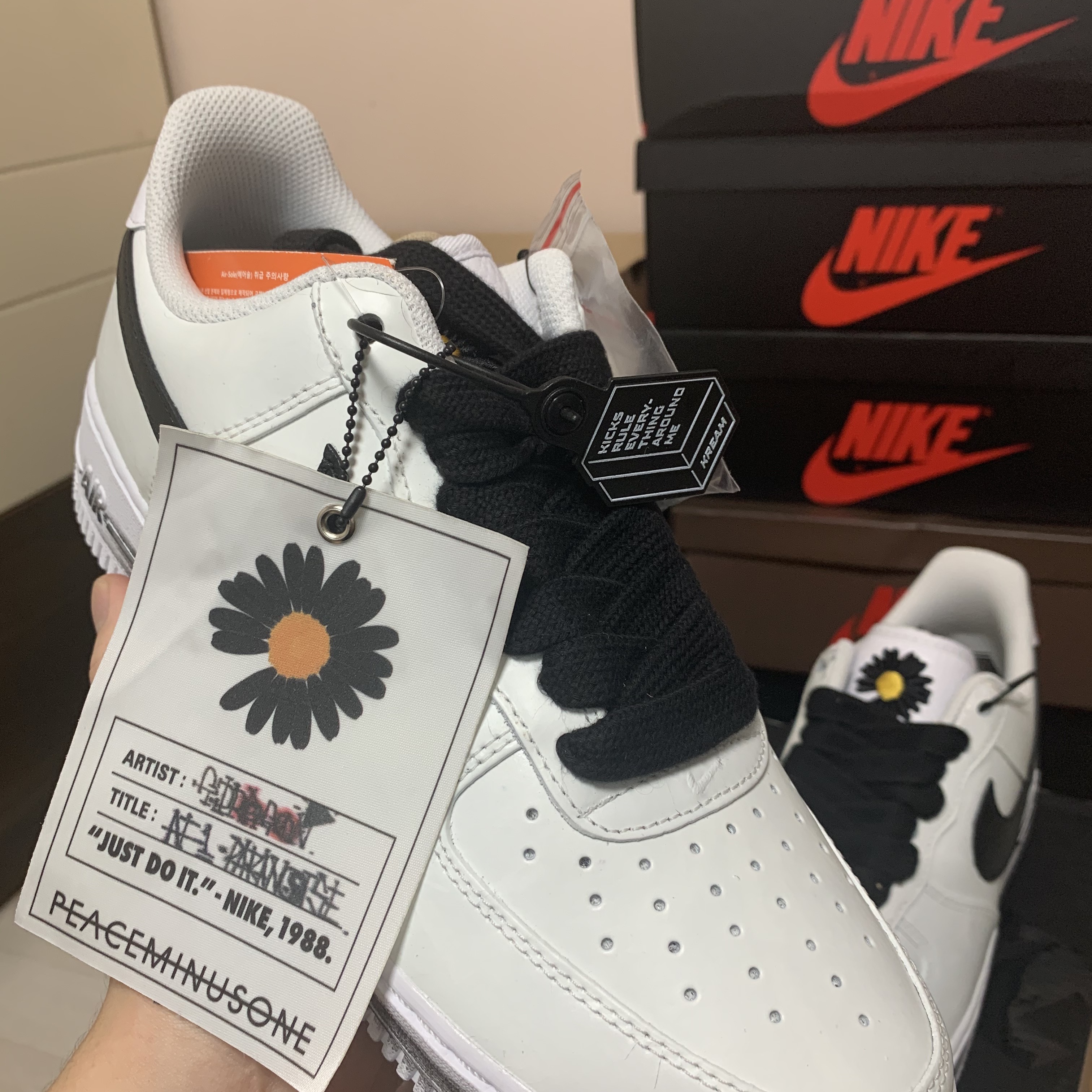 Nike x Peaceminusone Air Force 1 Low Para-Noise 2.0 착용 스타일 - 1