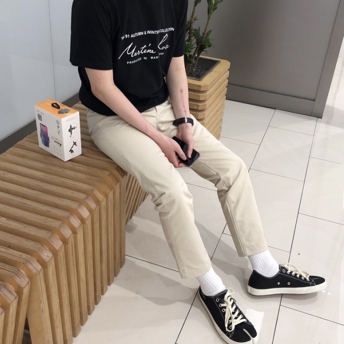 Maison Margiela Tabi Low Black 착용 스타일