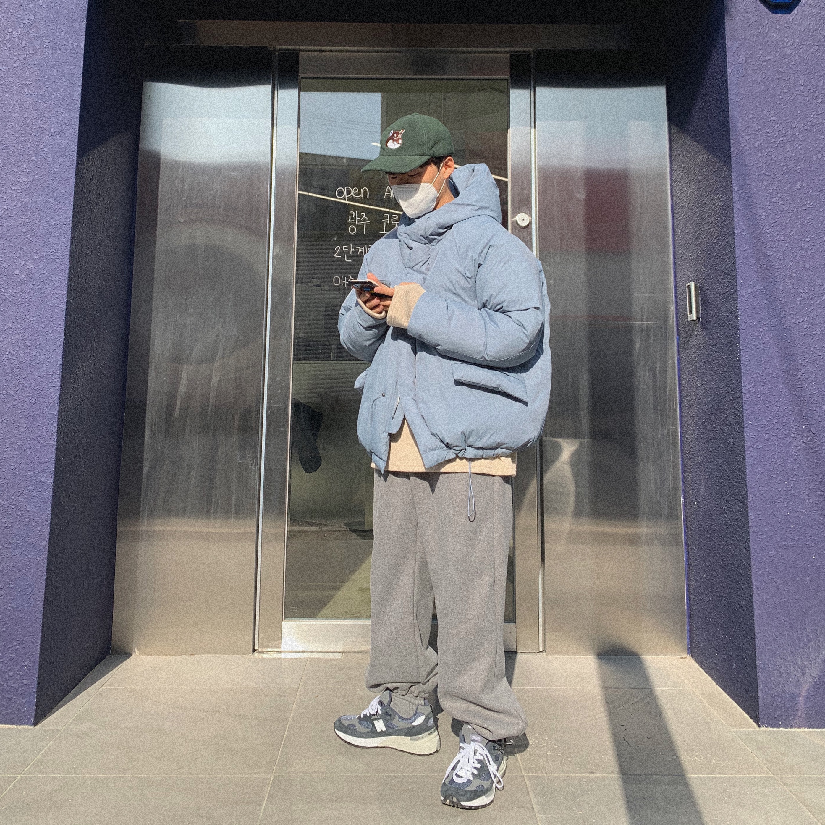 New Balance 992 Made in USA Navy 착용 스타일