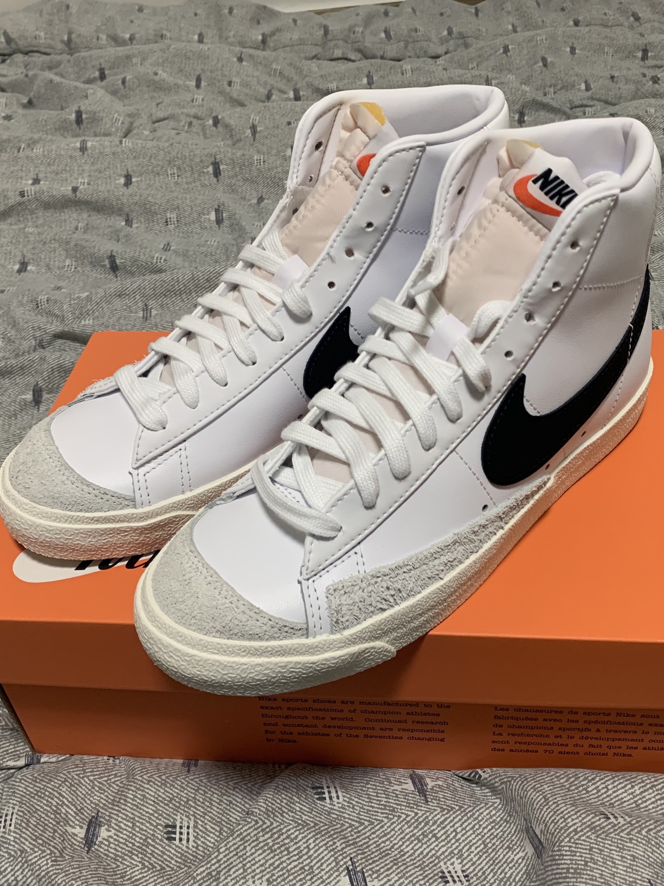 Nike Blazer Mid '77 Vintage White Black 착용 스타일