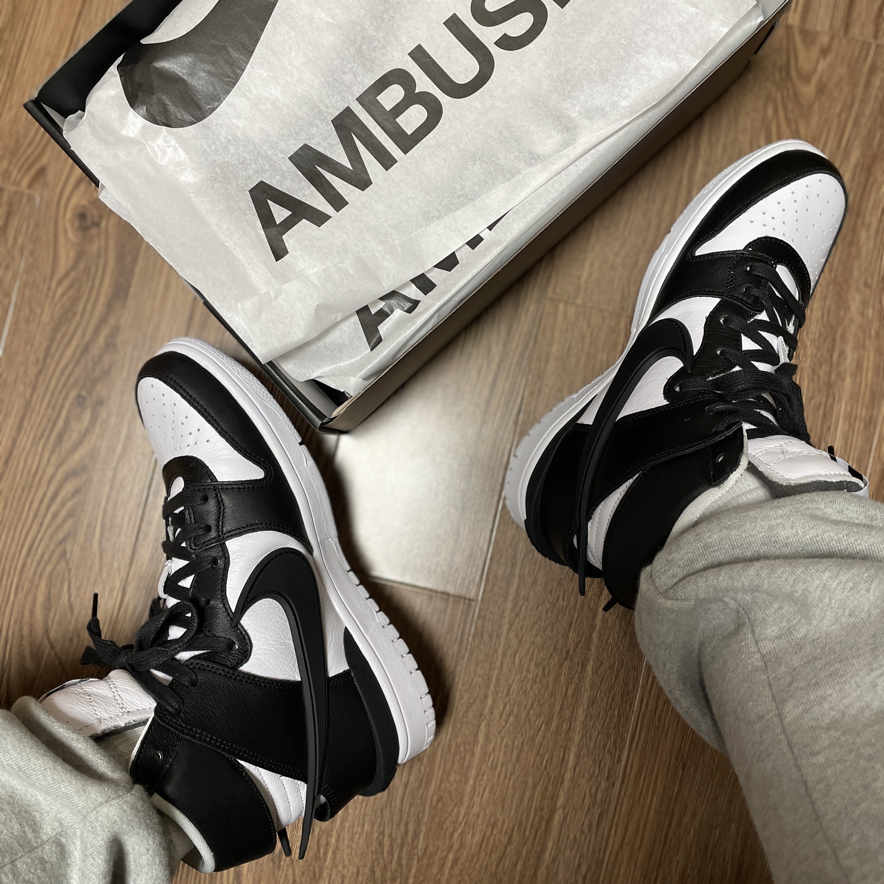 Nike x Ambush Dunk High Black 착용 스타일