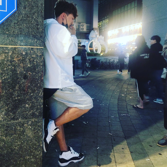 Jordan 11 Retro Concord 2018 착용 스타일