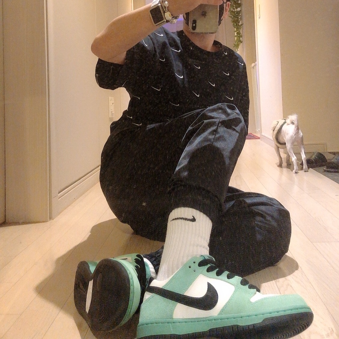 Nike Dunk SB Low Sea Crystal 착용 스타일
