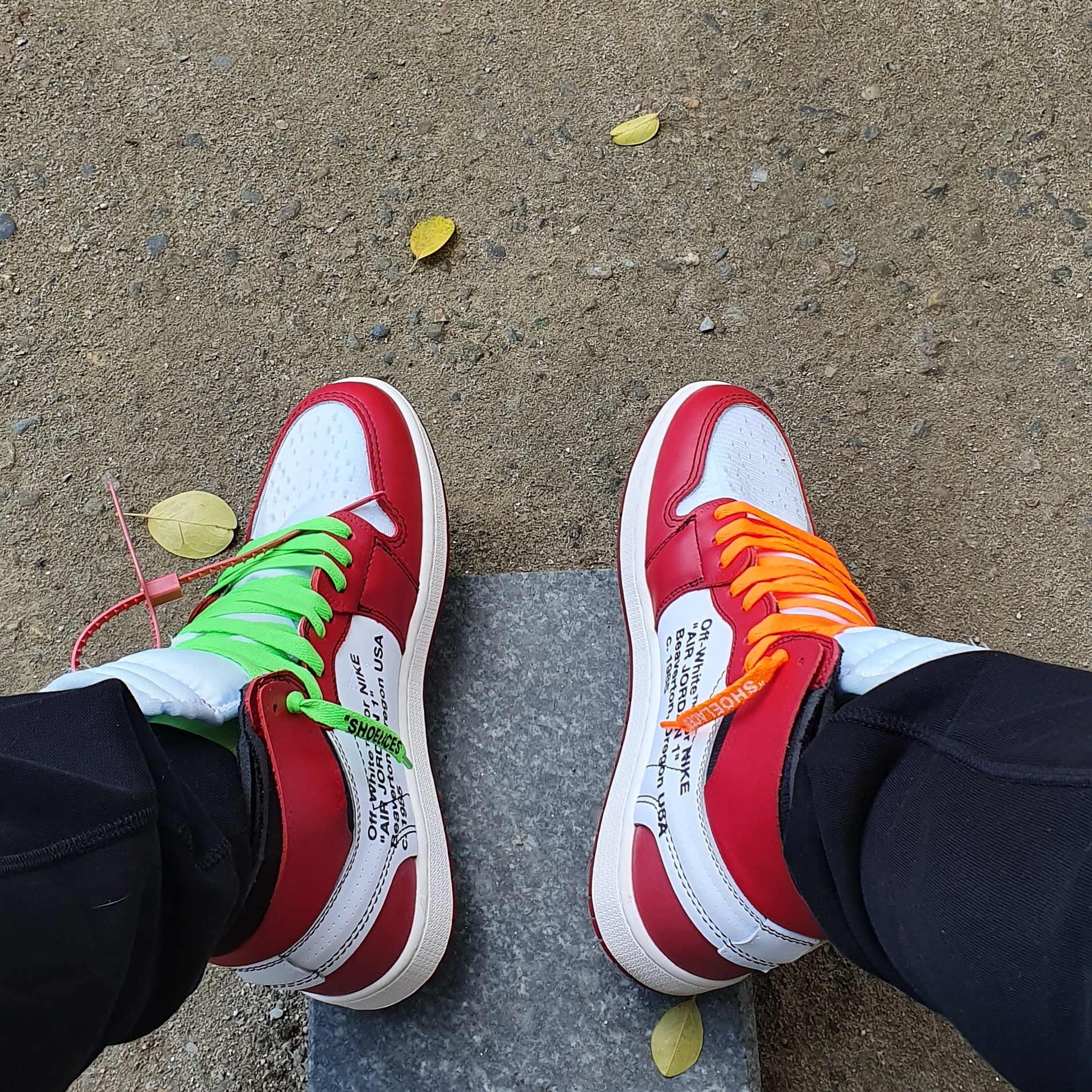 Jordan 1 x Off-White Retro High Chicago The Ten 착용 스타일