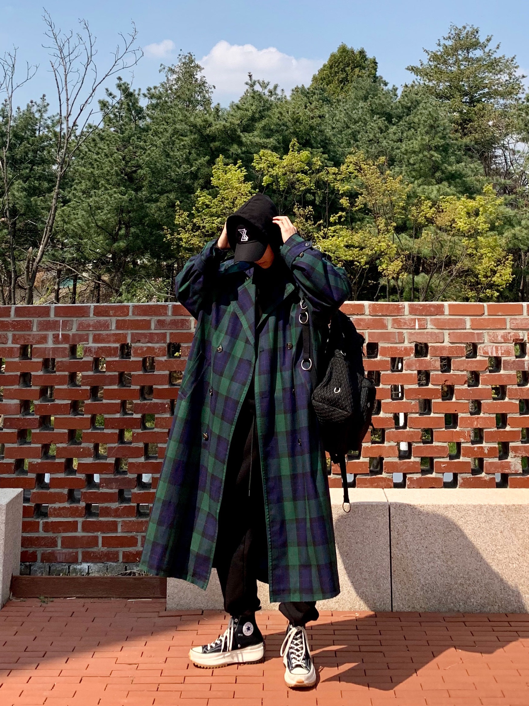 Converse x JW Anderson Run Star Hike Hi Black 착용 스타일