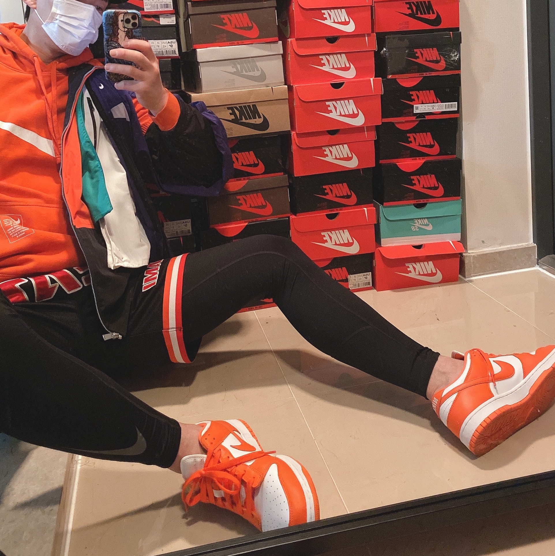 Nike Dunk Low SP Syracuse 2020 착용 스타일
