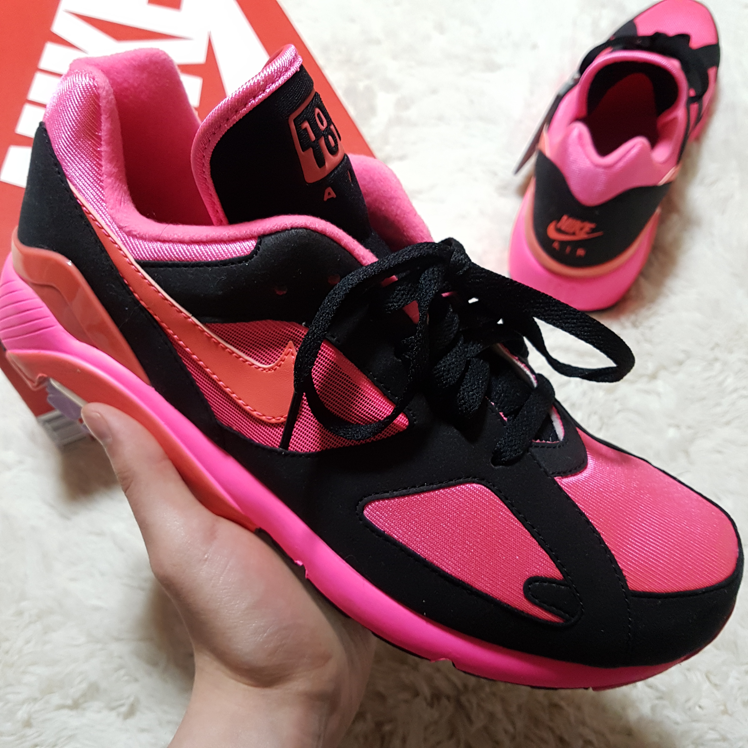 Nike x Comme des Garcons Homme Plus Air Max 180 Black 착용 스타일