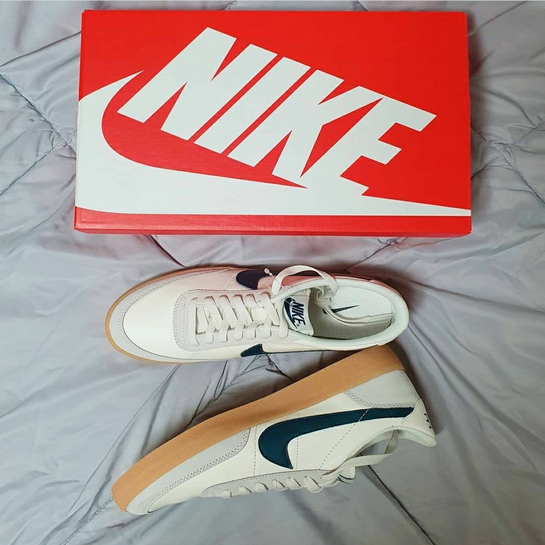 Nike x J.Crew Killshot 2 Sail Midnight Navy 착용 스타일