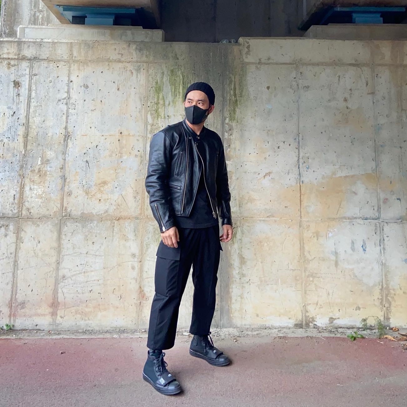 Converse x Neighborhood Chuck 70 Hi Motorcycle 착용 스타일 - 2