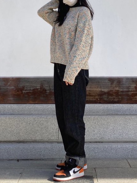 Jordan 1 Low Shattered Backboard, (W) Nike Daybreak Wheat 착용 스타일 - 1