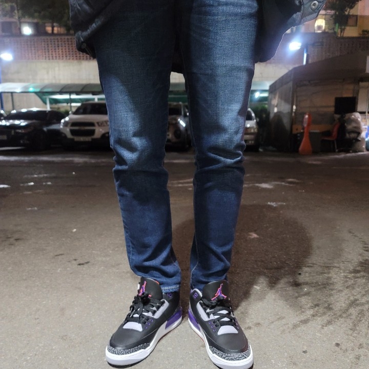 Jordan 3 Retro Court Purple 착용 스타일