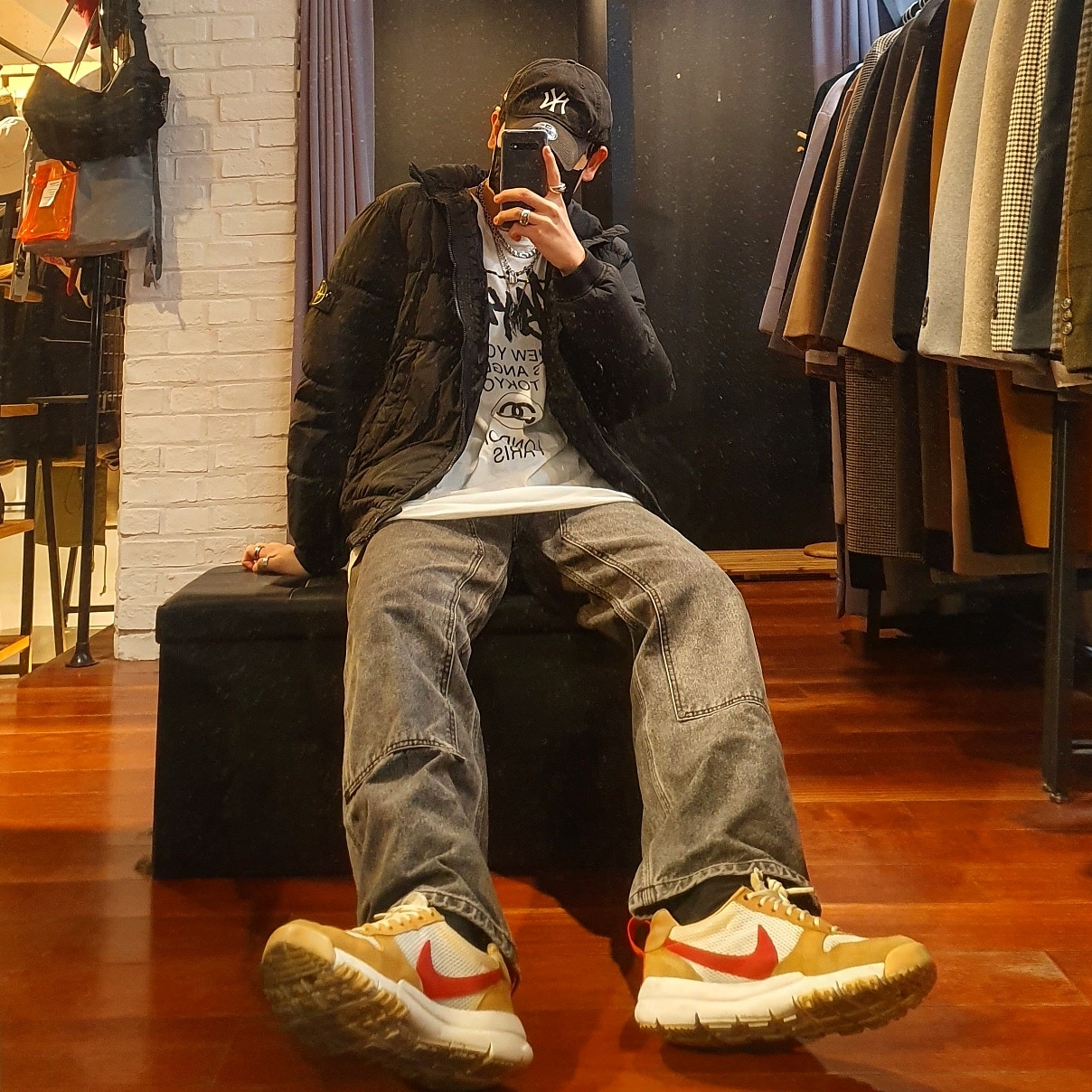Nike x Tom Sachs Mars Yard Shoe 2.0 Space Camp 착용 스타일