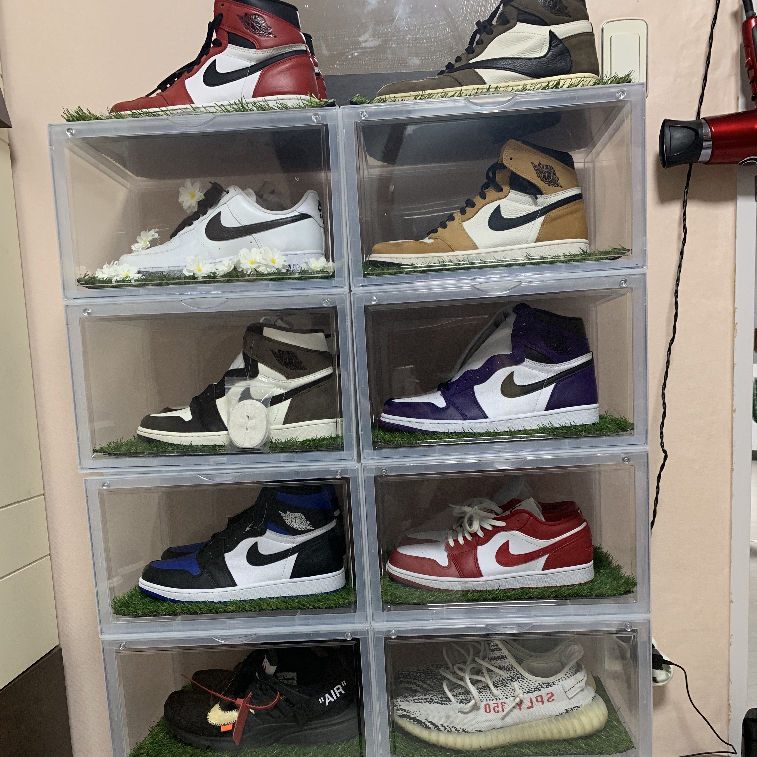 Jordan 1 Retro High OG Chicago 2015, Jordan 1 x Travis Scott Retro High OG SP Mocha μ°©μ© μ€νμΌ