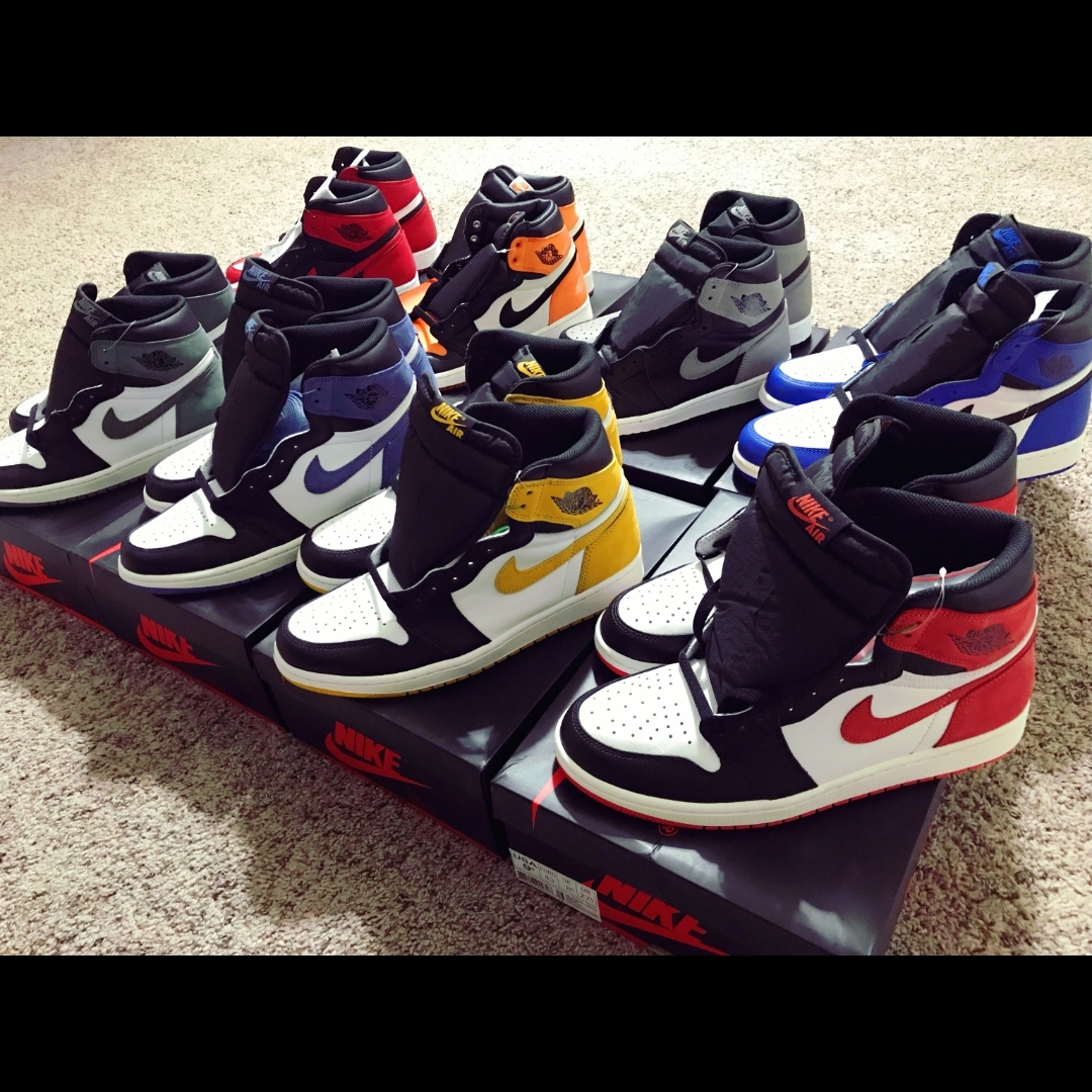 Jordan 1 Retro High OG Shadow 2018, Jordan 1 Retro High Game Royal 착용 스타일