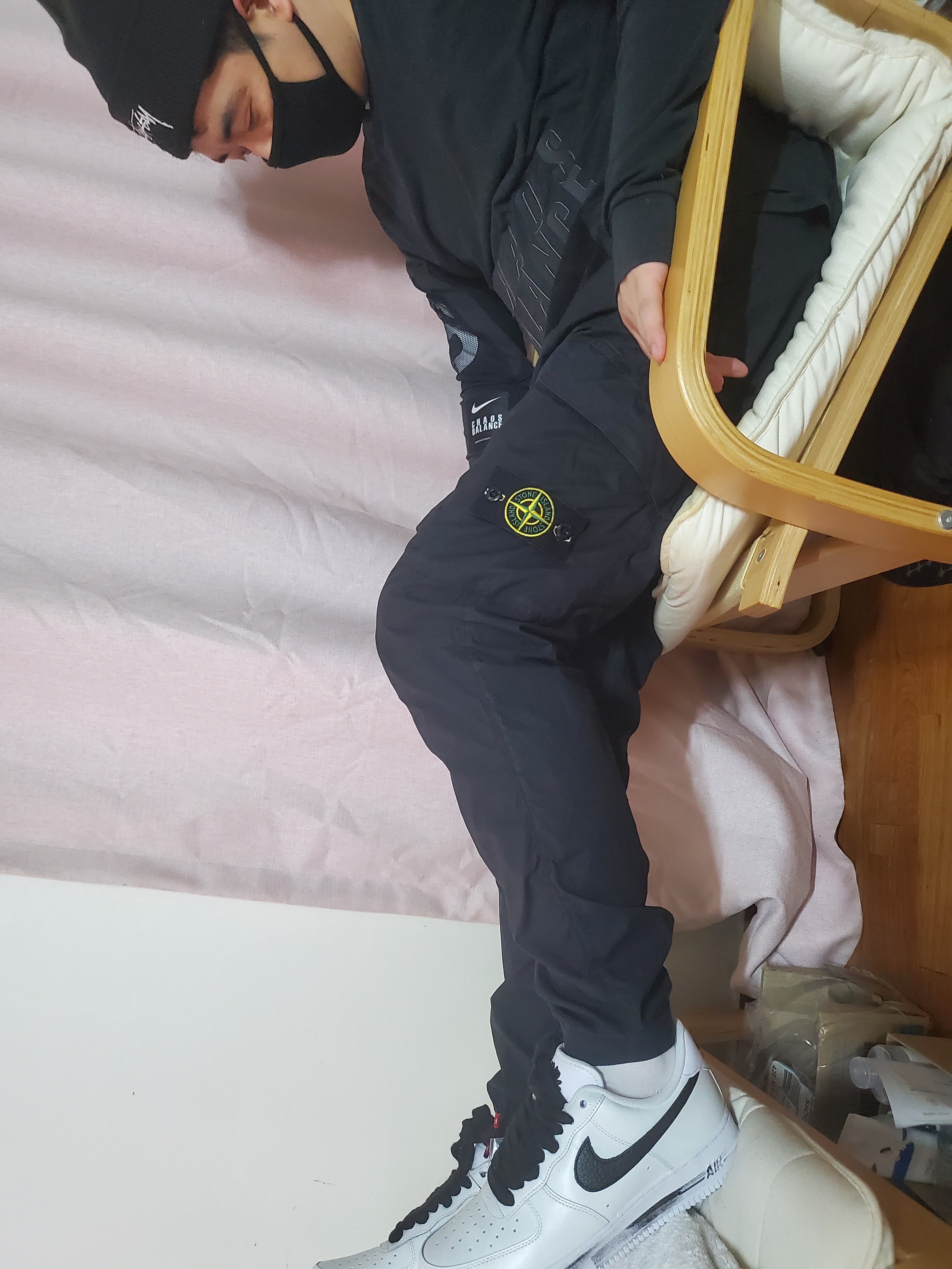 Nike x Stussy Cuff Beanie Black, Nike x Peaceminusone Air Force 1 Low Para-Noise 2.0 착용 스타일