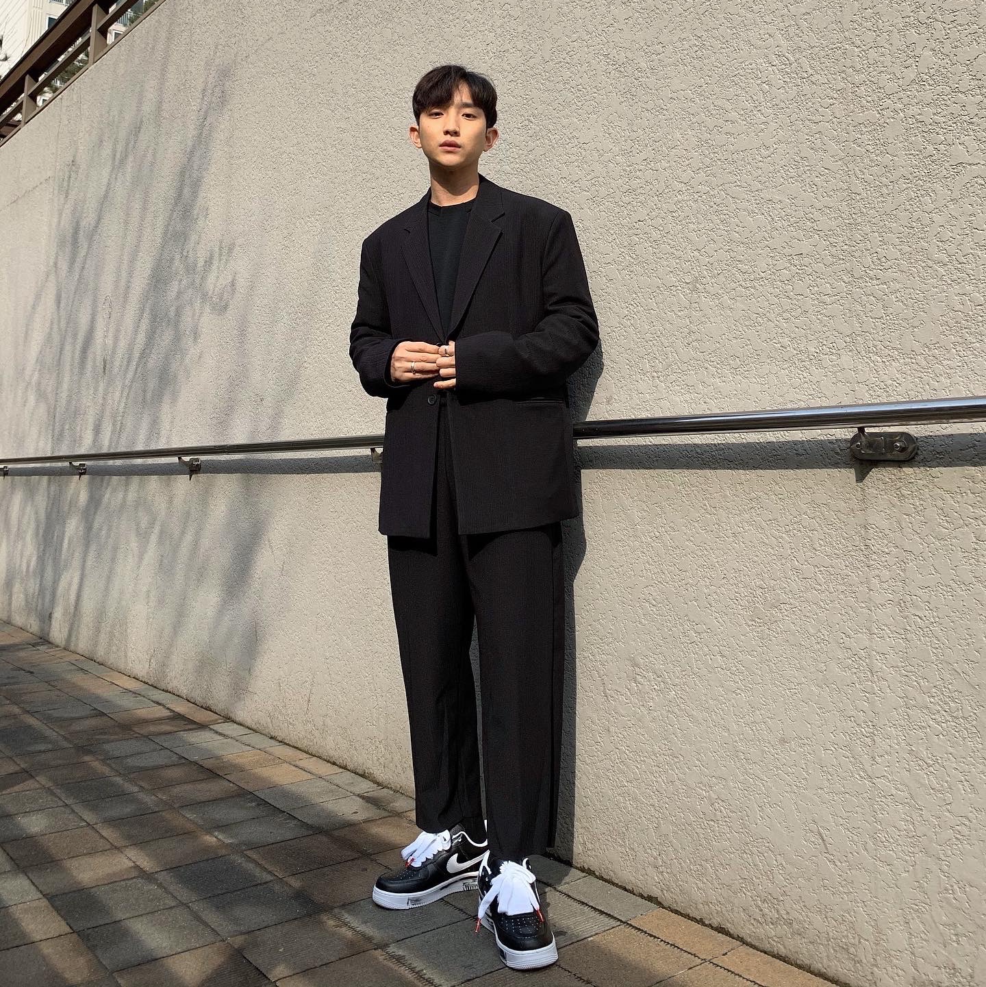 Nike x Peaceminusone Air Force 1 Low Para-Noise 착용 스타일 - 2