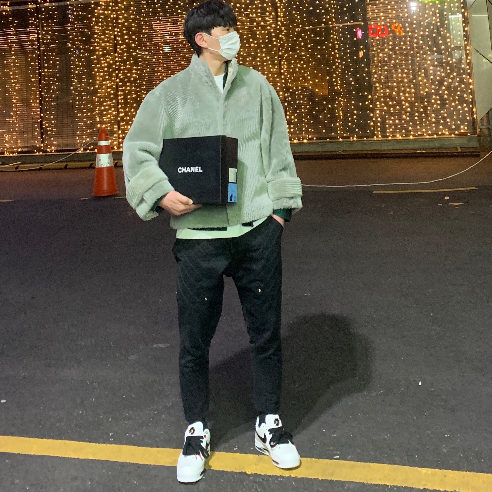 Nike x Peaceminusone Air Force 1 Low Para-Noise 2.0 착용 스타일