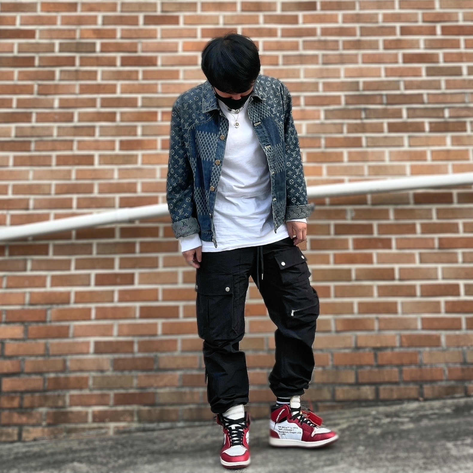Jordan 1 x Off-White Retro High Chicago The Ten 착용 스타일 - 2