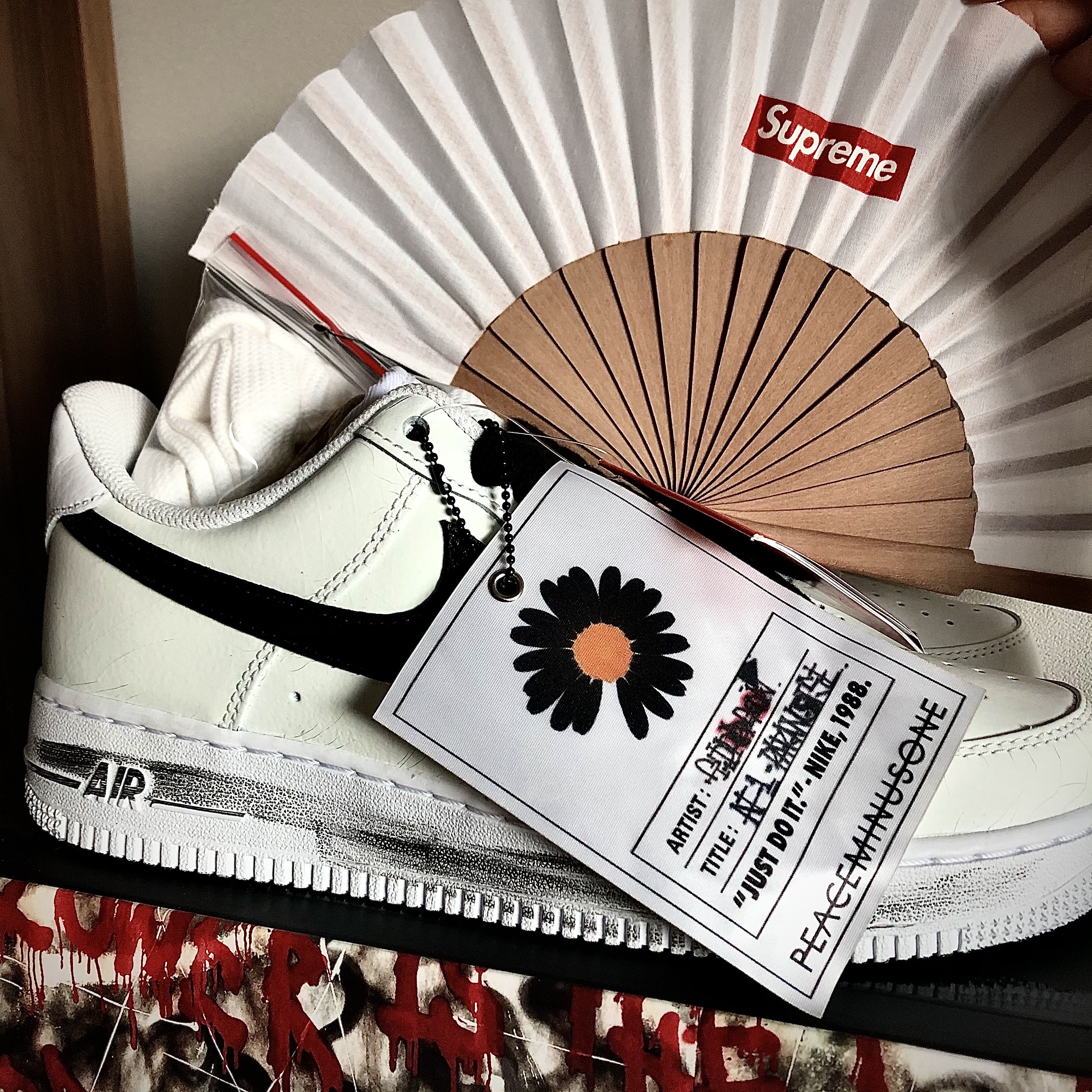 Nike x Peaceminusone Air Force 1 Low Para-Noise 2.0 착용 스타일 - 4