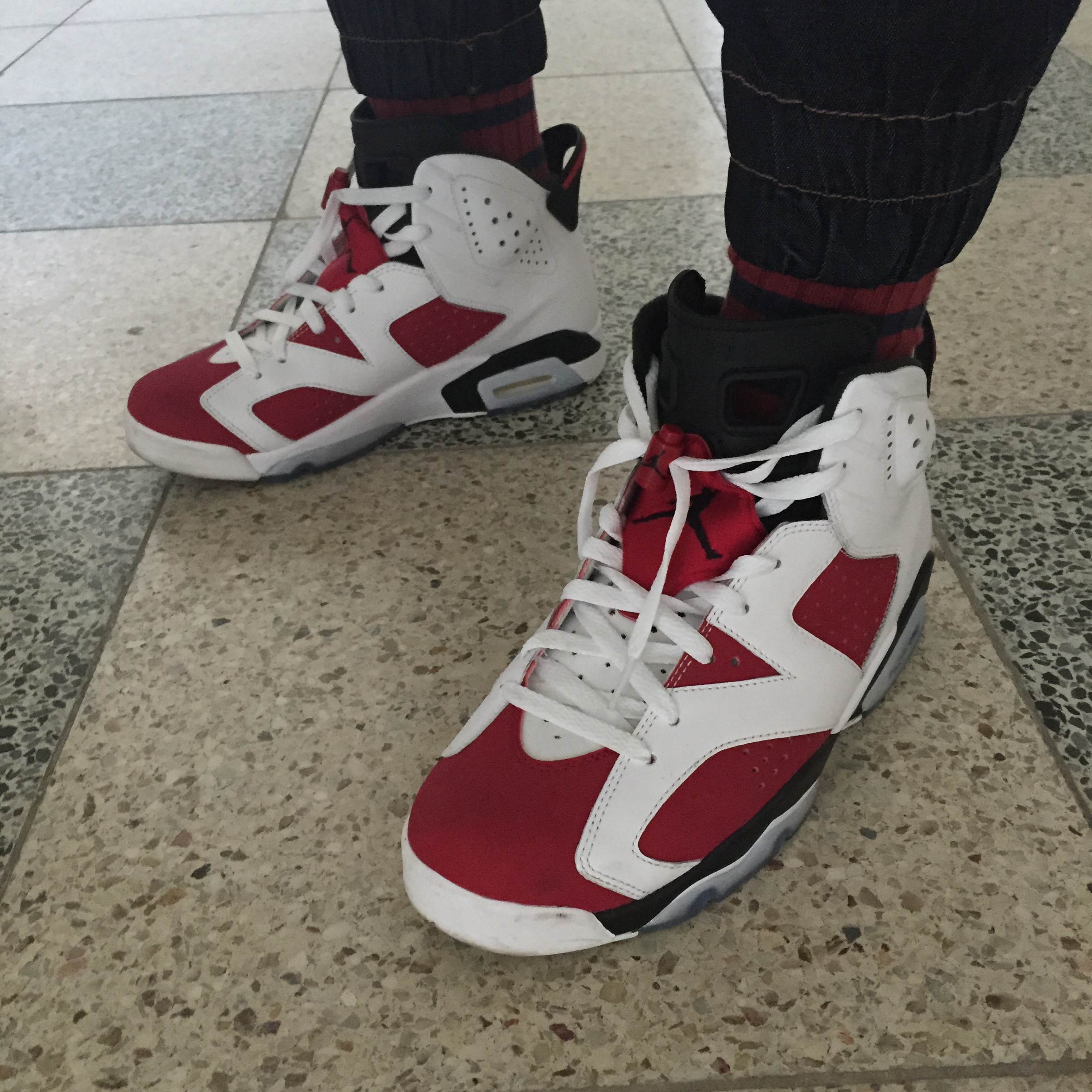 Jordan 6 Retro Carmine 2014 착용 스타일