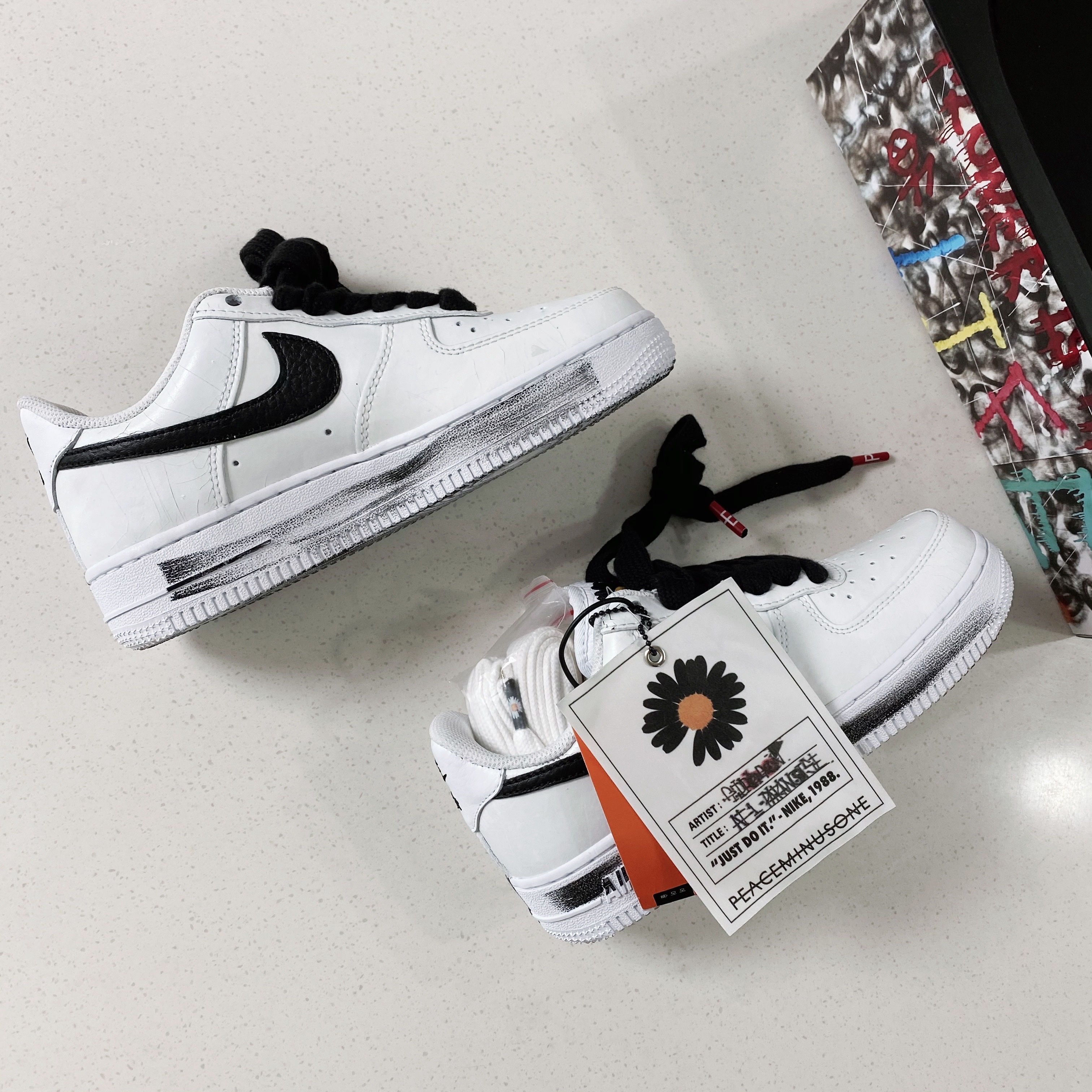 Nike x Peaceminusone Air Force 1 Low Para-Noise 2.0 착용 스타일 - 5