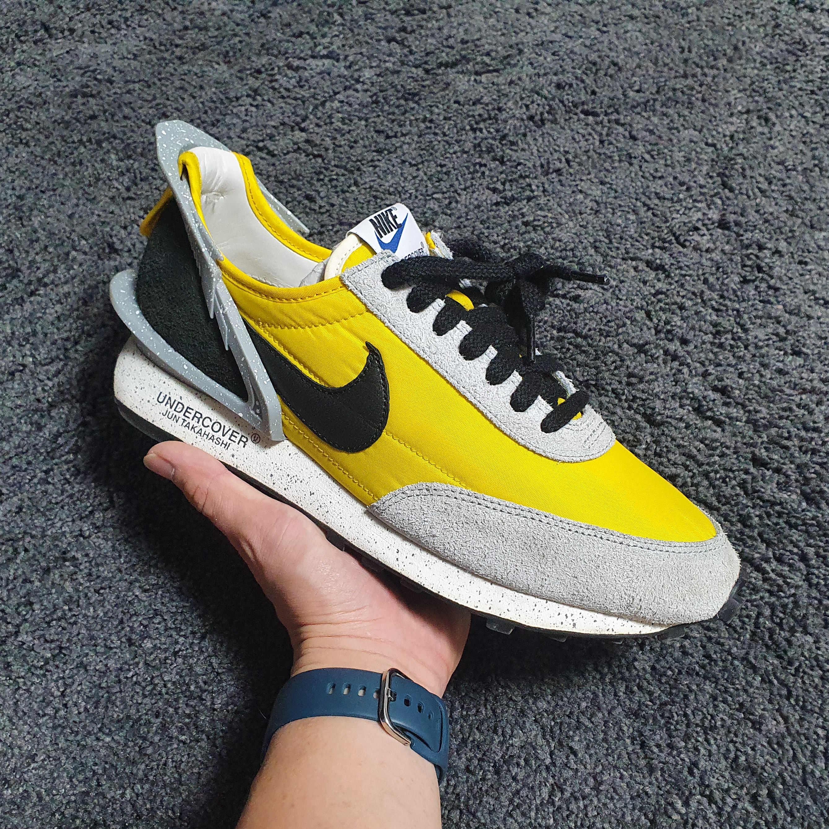 Nike x Undercover Daybreak Bright Citron 착용 스타일