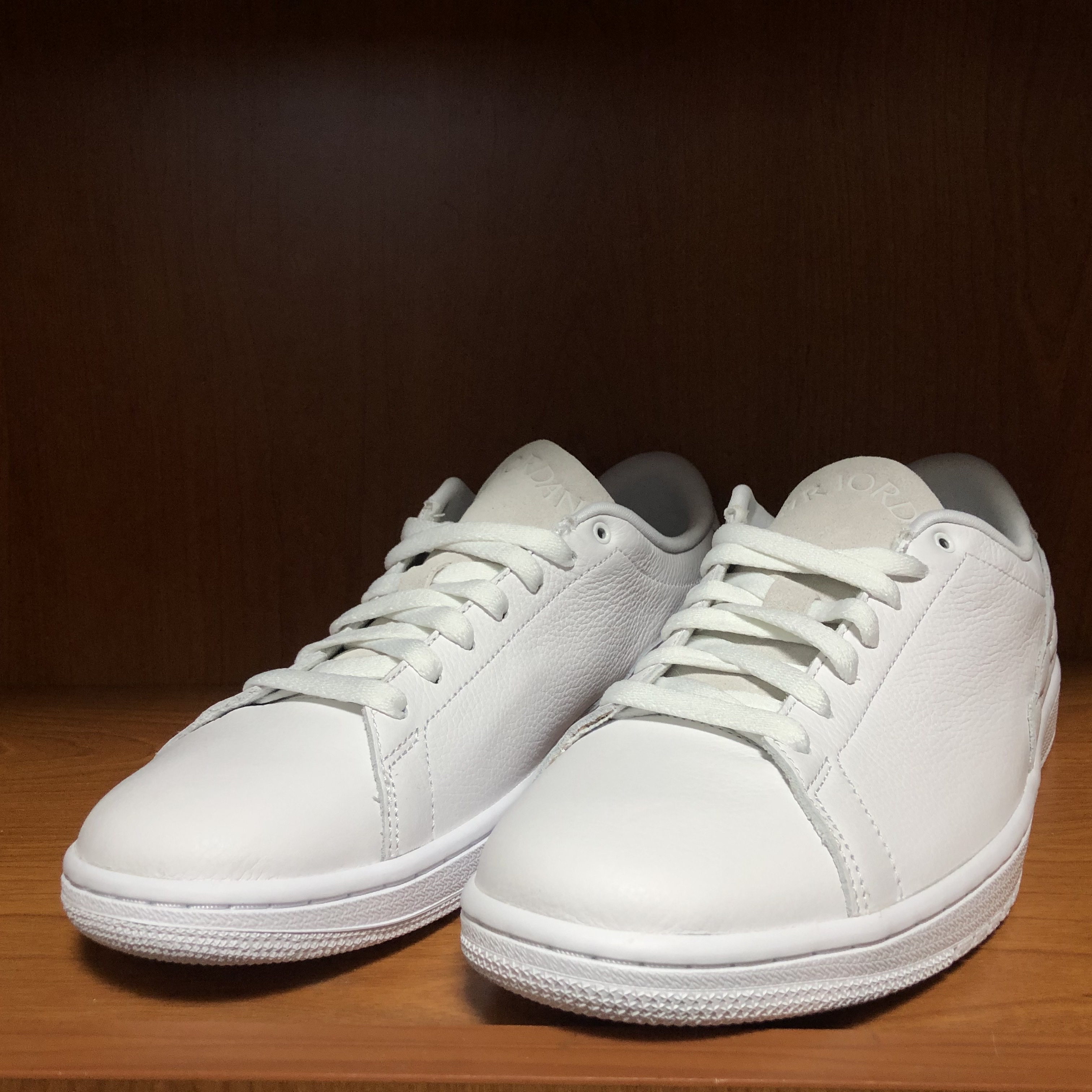 Jordan 1 Centre Court White On White 착용 스타일 - 1
