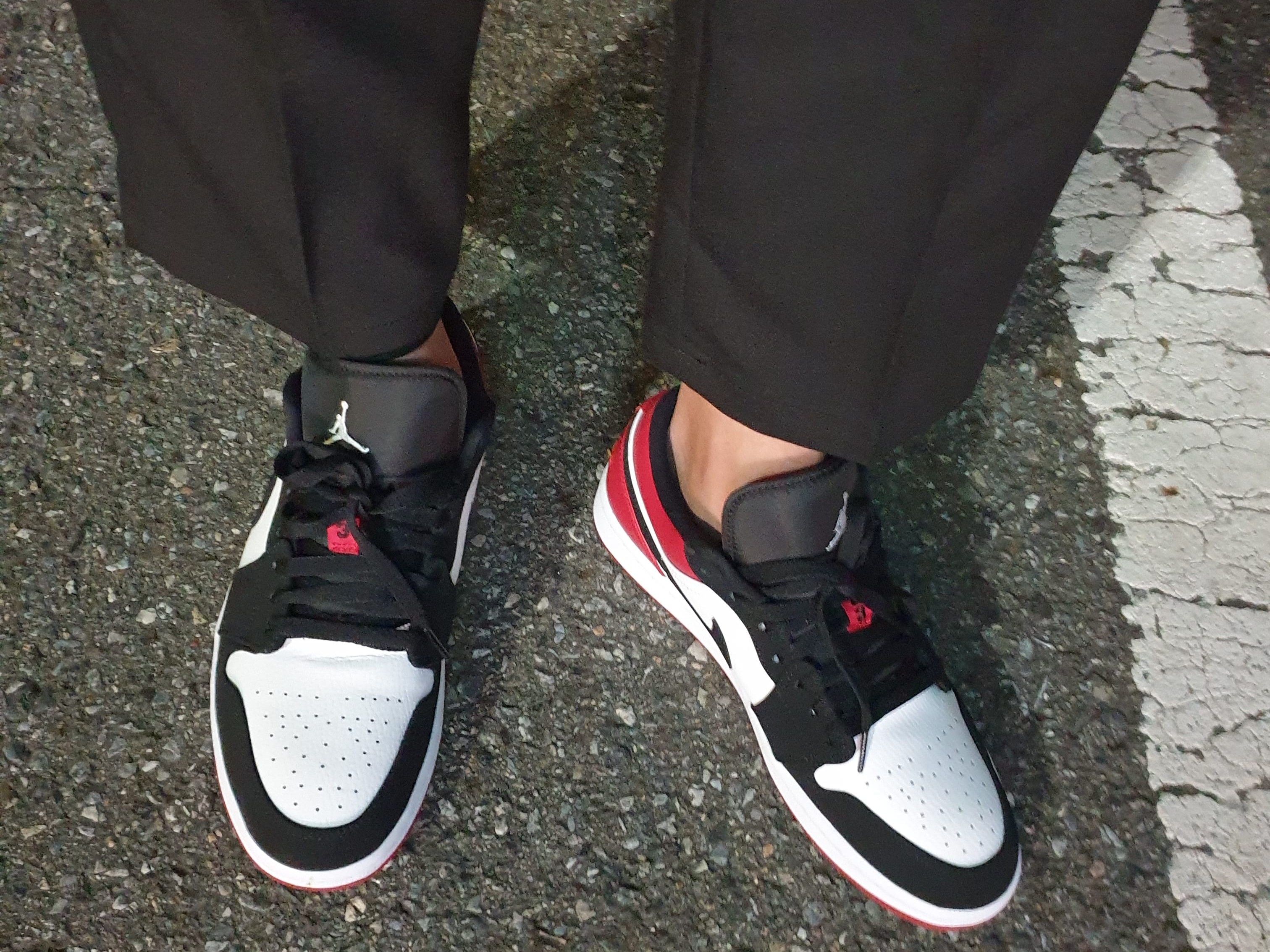 Jordan 1 Low Black Toe 착용 스타일