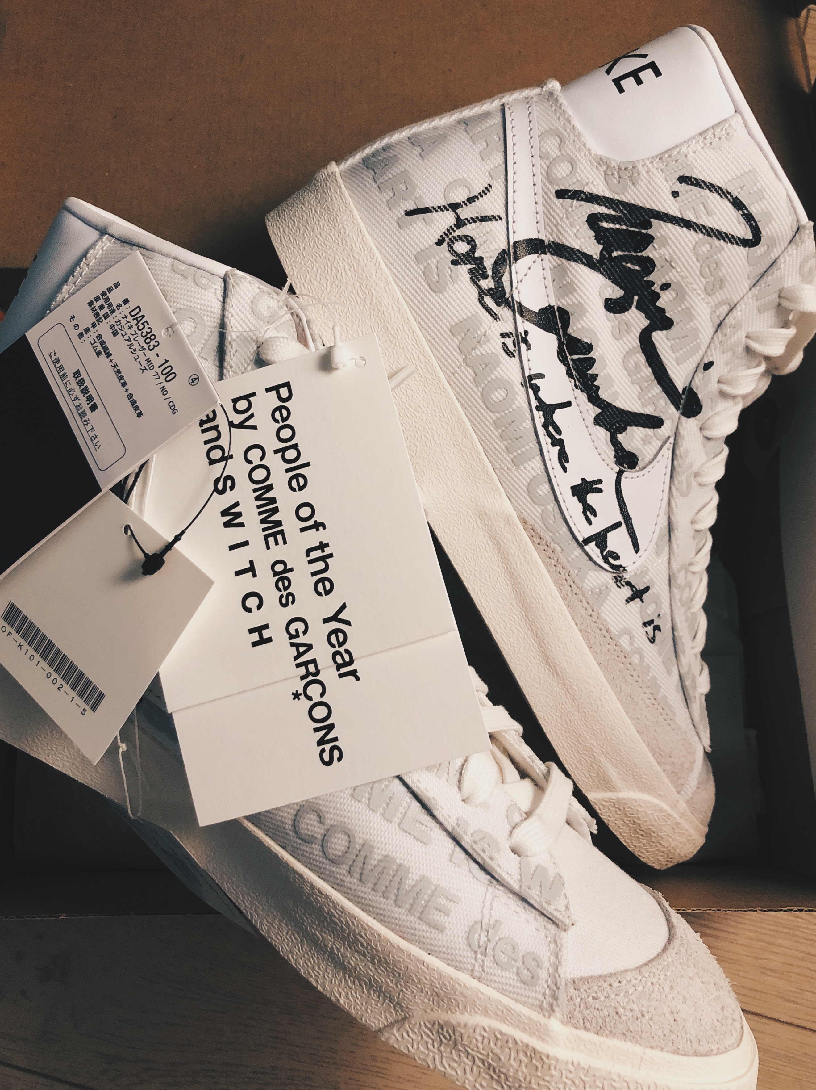 Nike x Comme des Garcons x Naomi Osaka Blazer Mid '77 착용 스타일