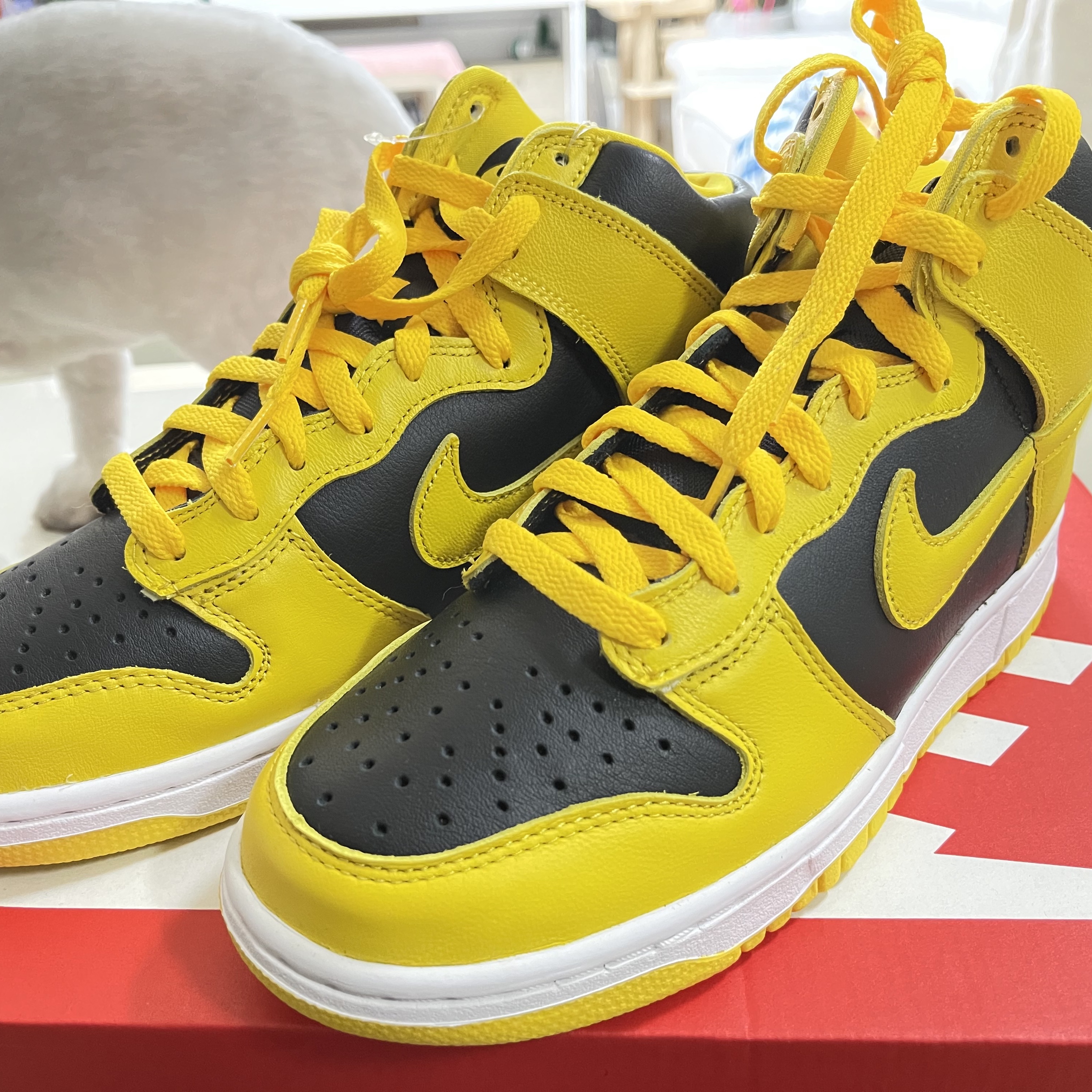 Nike Dunk High SP Varsity Maize 착용 스타일
