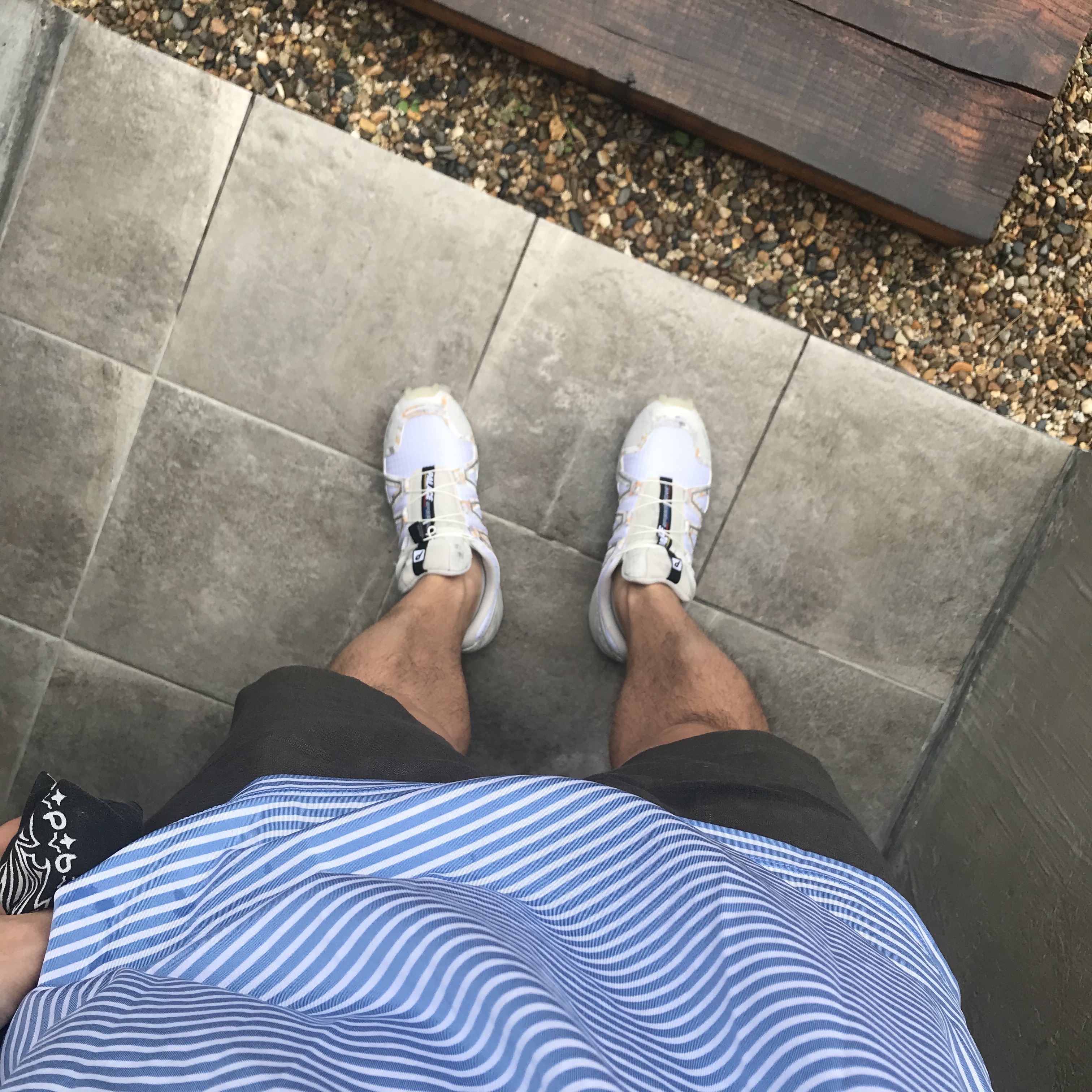 Salomon x Palace Speedcross 4 White 착용 스타일 - 1