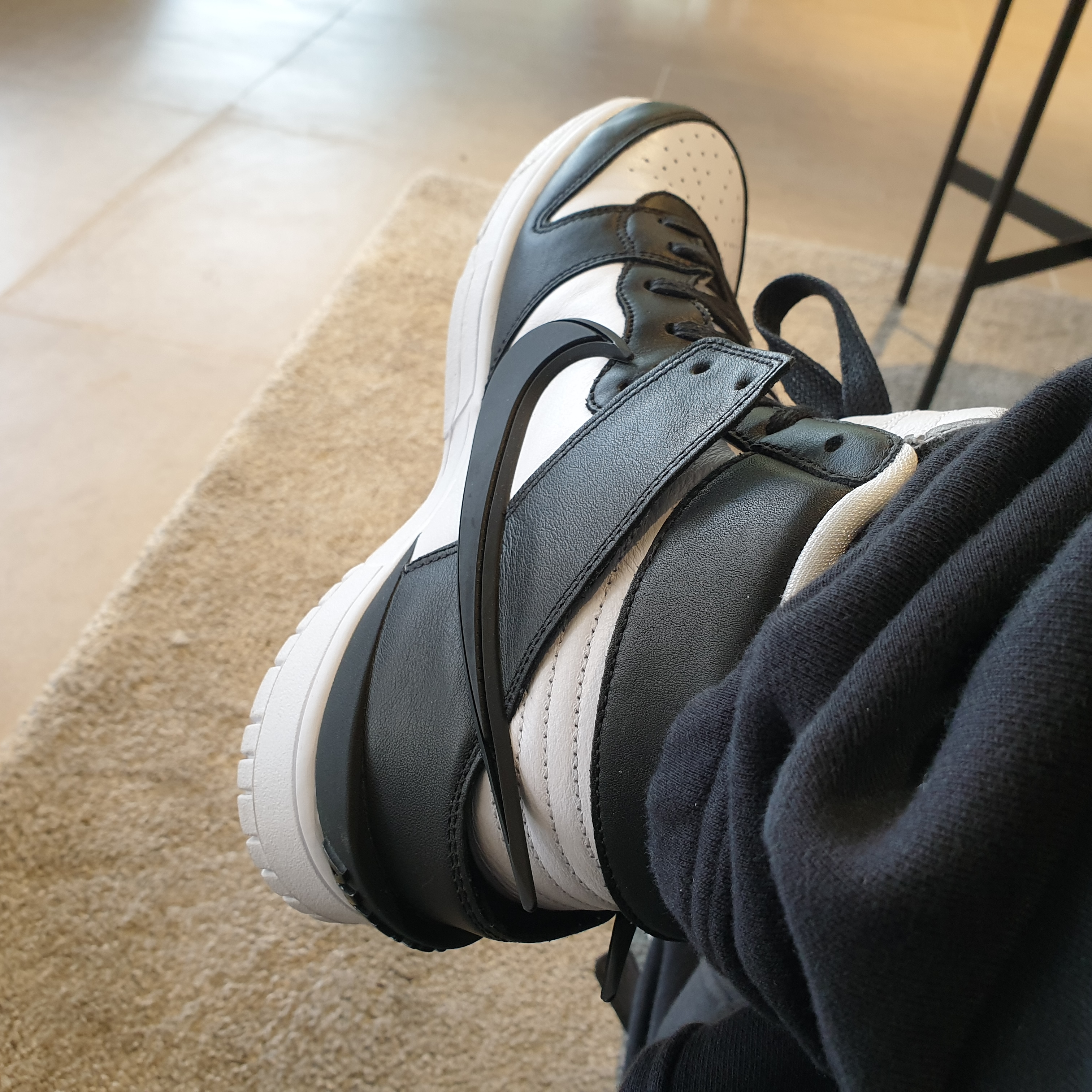 Nike x Ambush Dunk High Black 착용 스타일