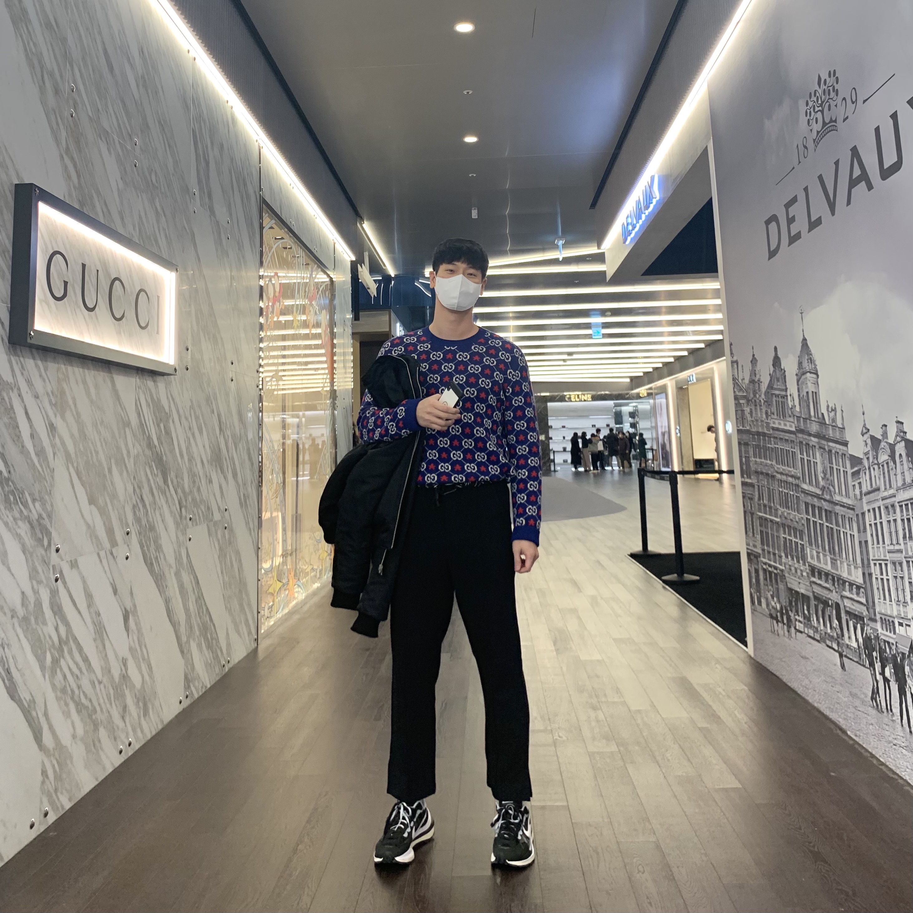 Nike x Sacai VaporWaffle Black White 착용 스타일