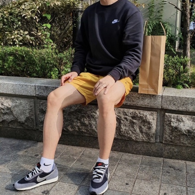 Nike Daybreak SP Black Metallic Silver 착용 스타일