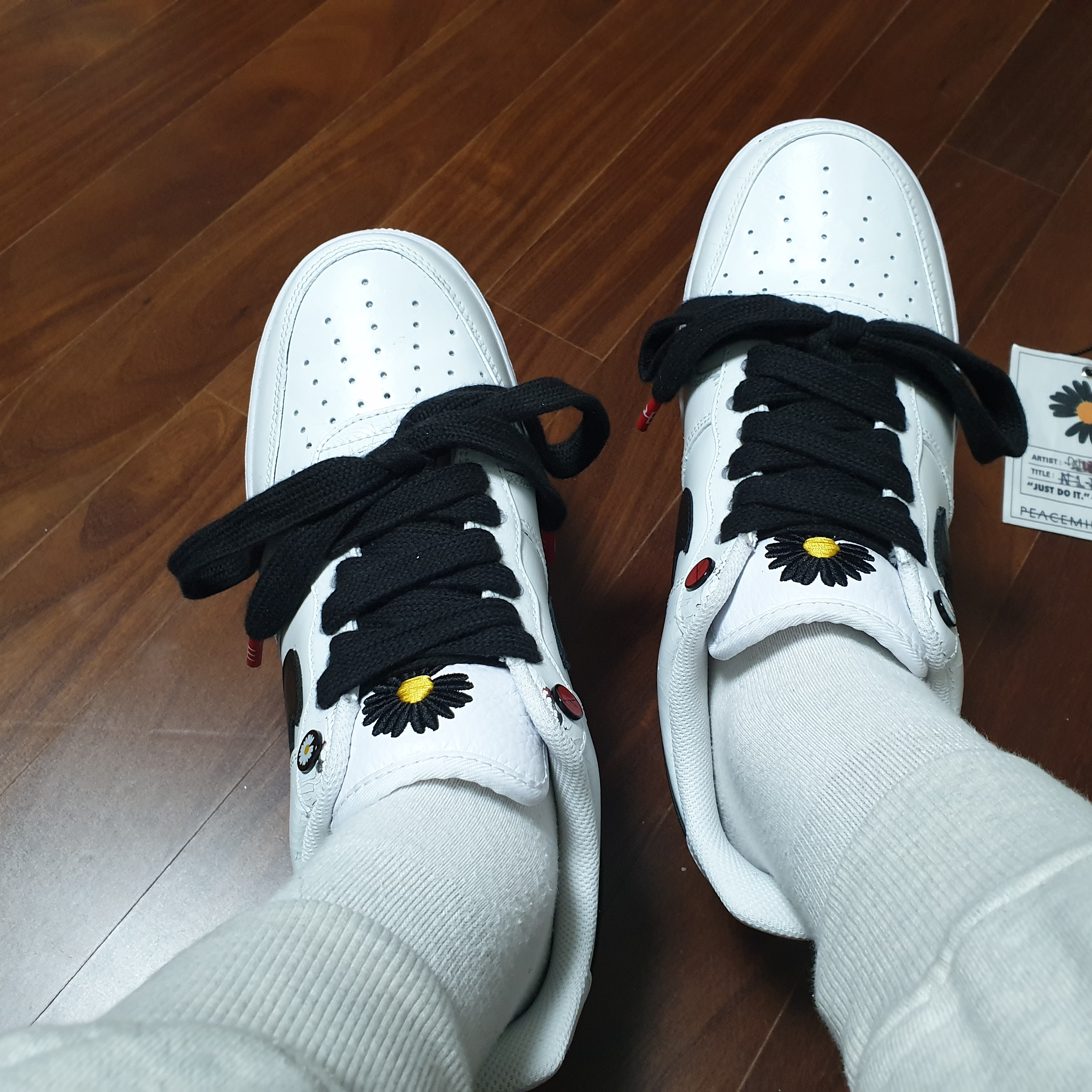Nike x Peaceminusone Air Force 1 Low Para-Noise 2.0 착용 스타일 - 4