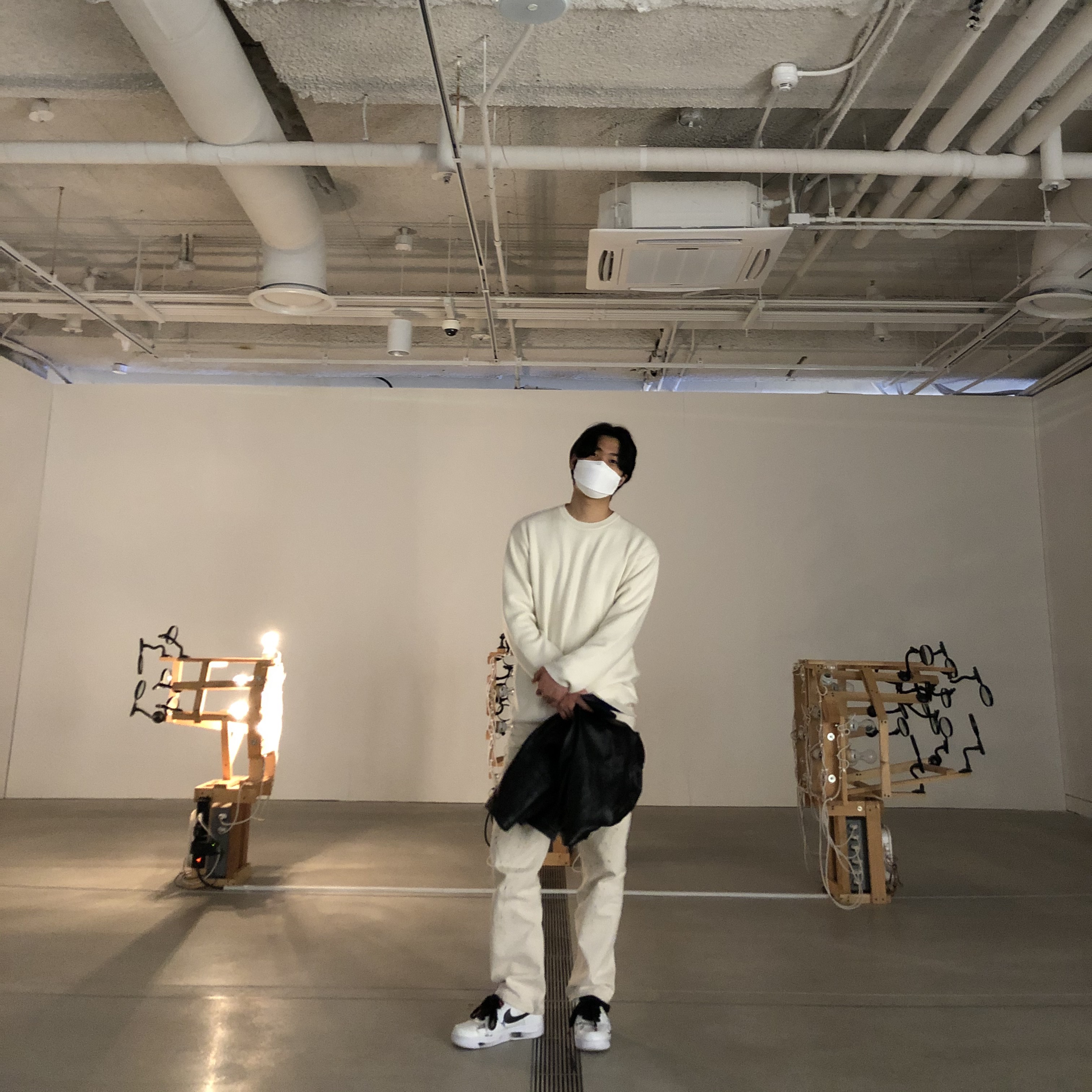 Nike x Peaceminusone Air Force 1 Low Para-Noise 2.0 착용 스타일
