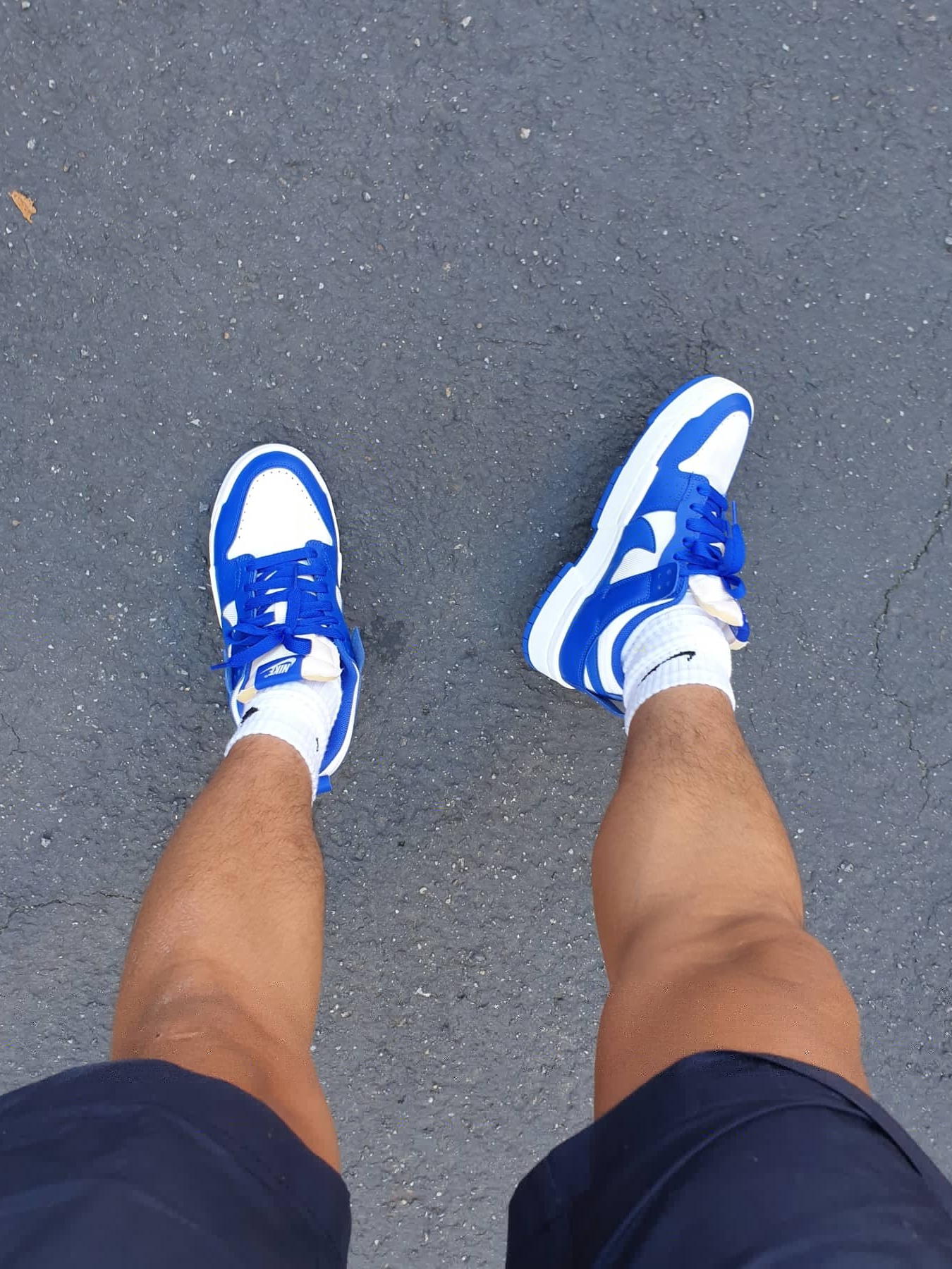 (W) Nike Dunk Low Disrupt Game Royal 착용 스타일