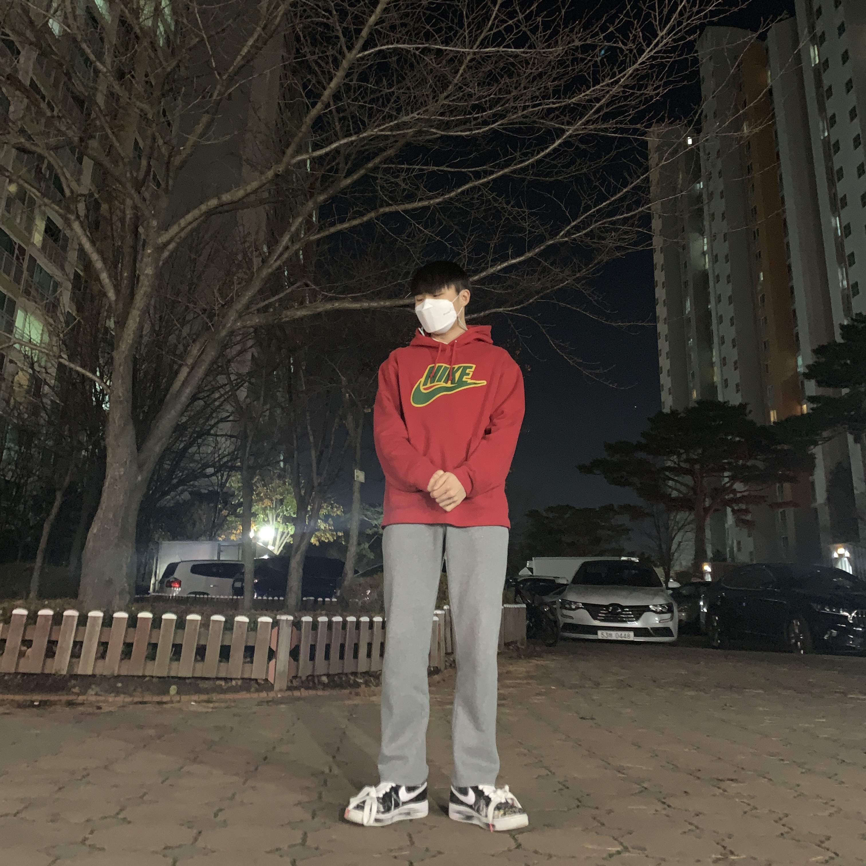 Nike x Peaceminusone Air Force 1 Low Para-Noise 착용 스타일