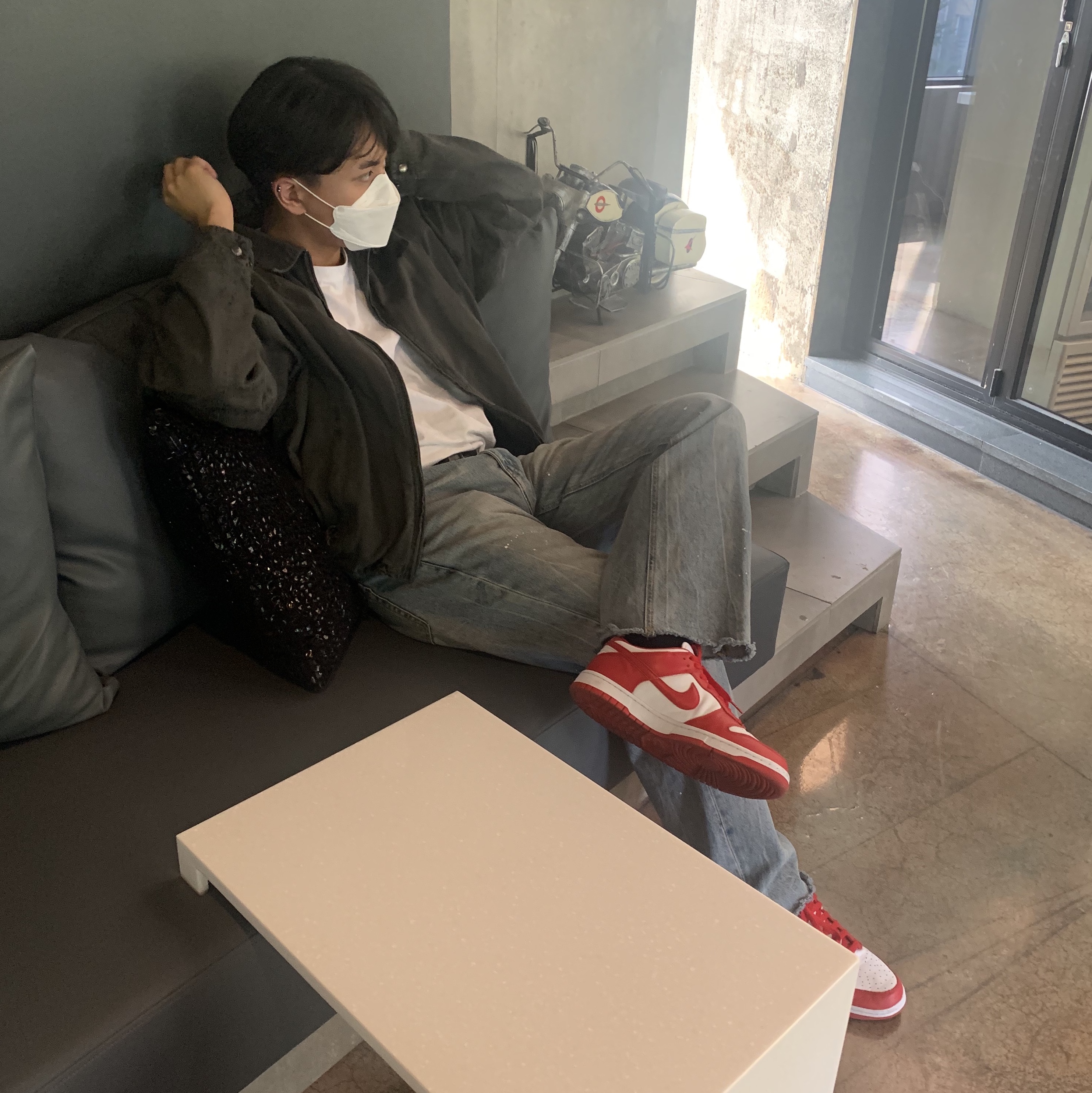 Nike Dunk Low SP University Red 2020 착용 스타일