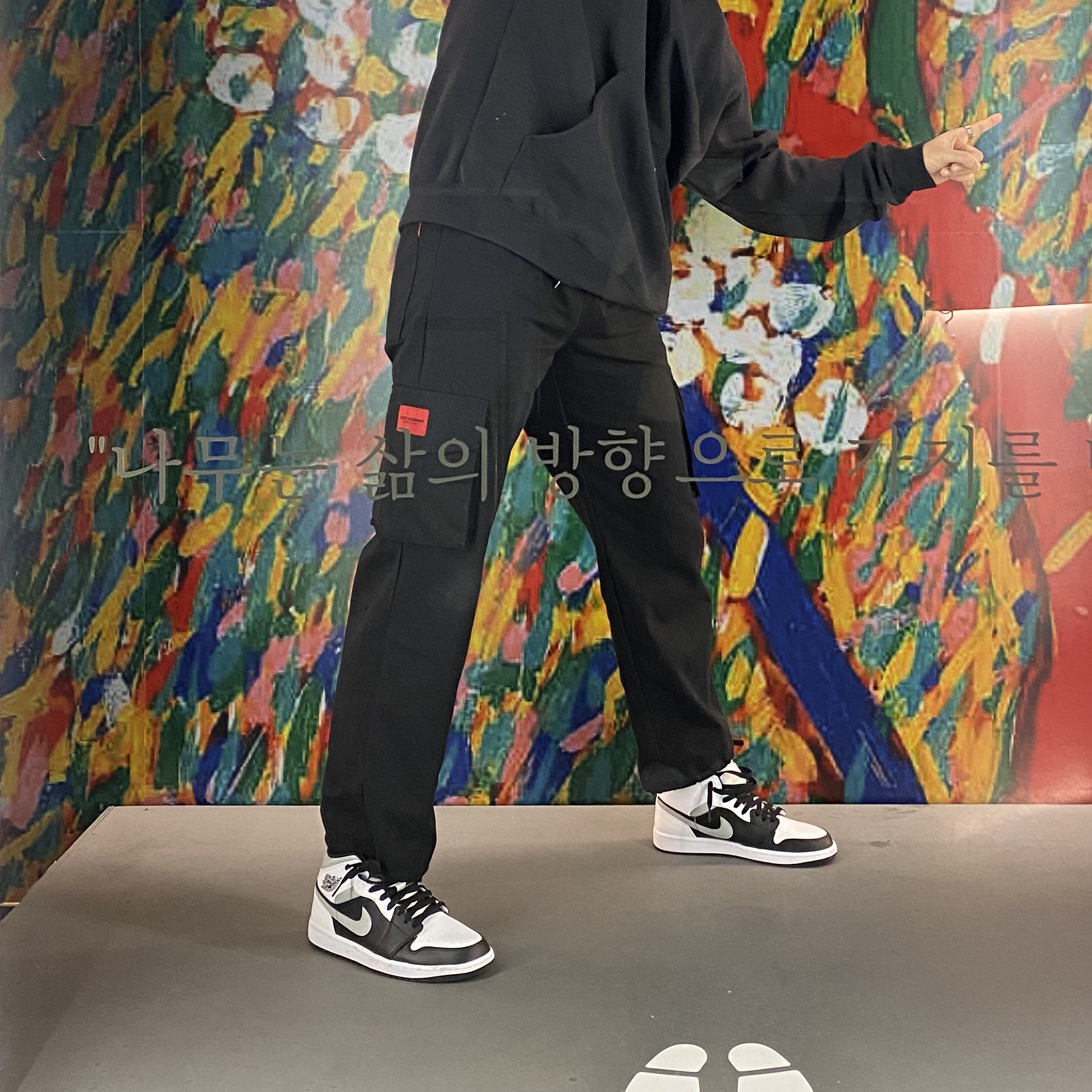 Jordan 1 Mid White Shadow 착용 스타일