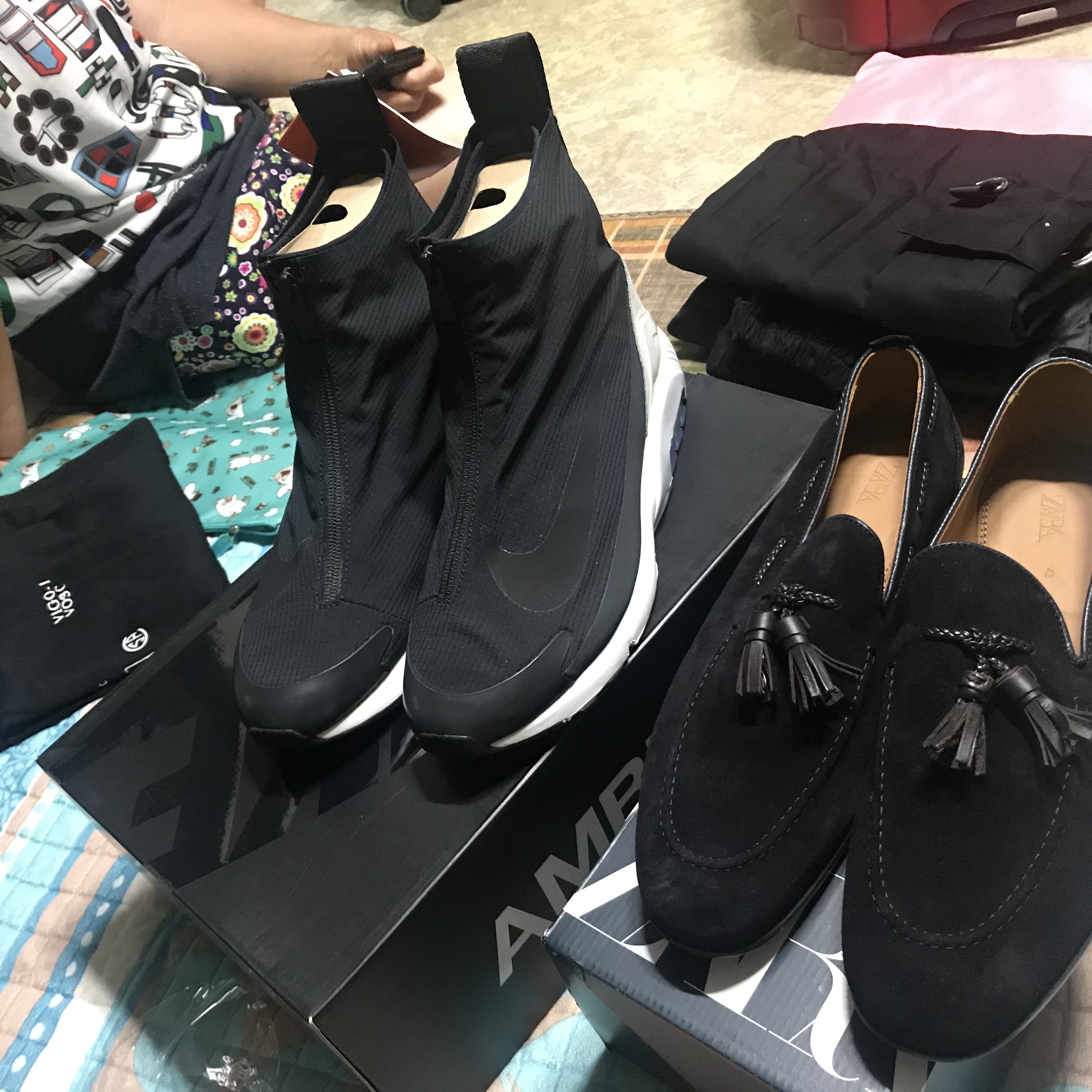 Nike x Ambush Air Max 180 High Black 착용 스타일