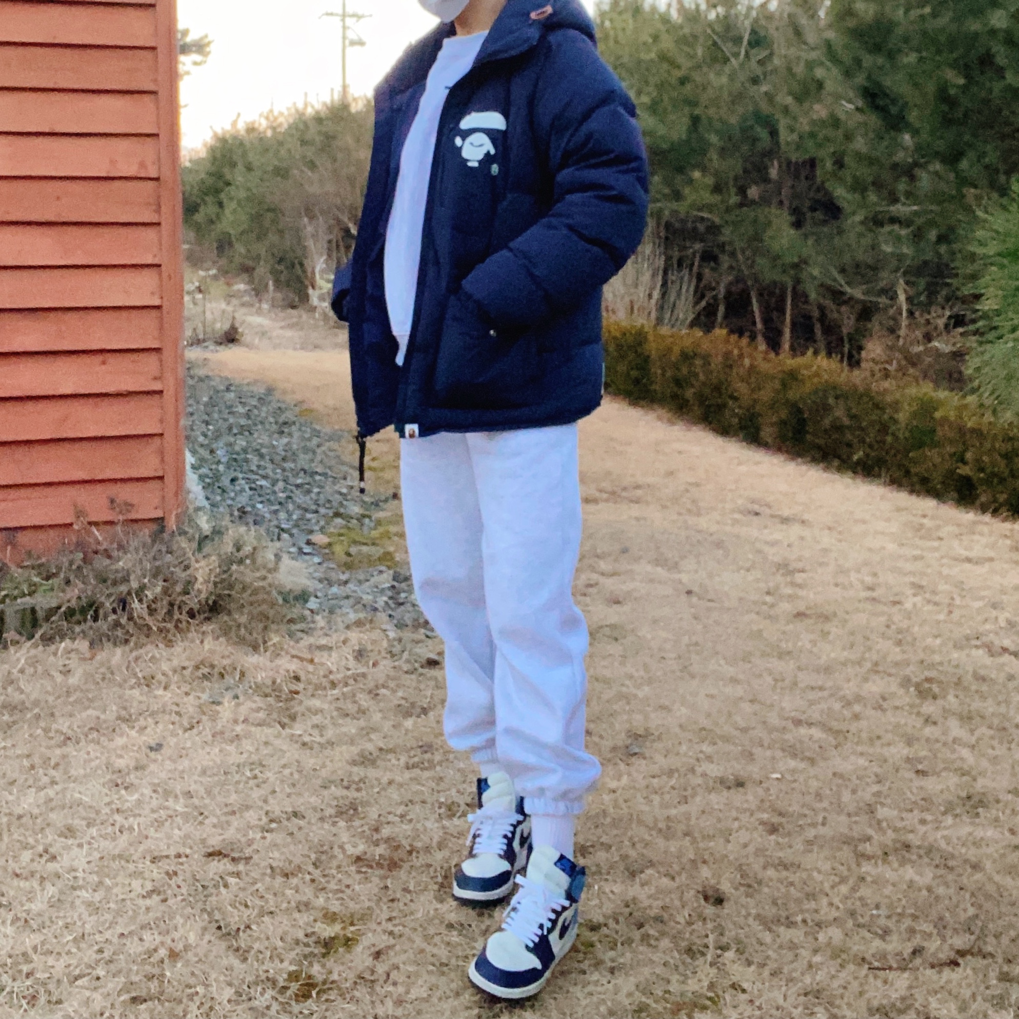 Jordan 1 Retro High Obsidian UNC 착용 스타일 - 1
