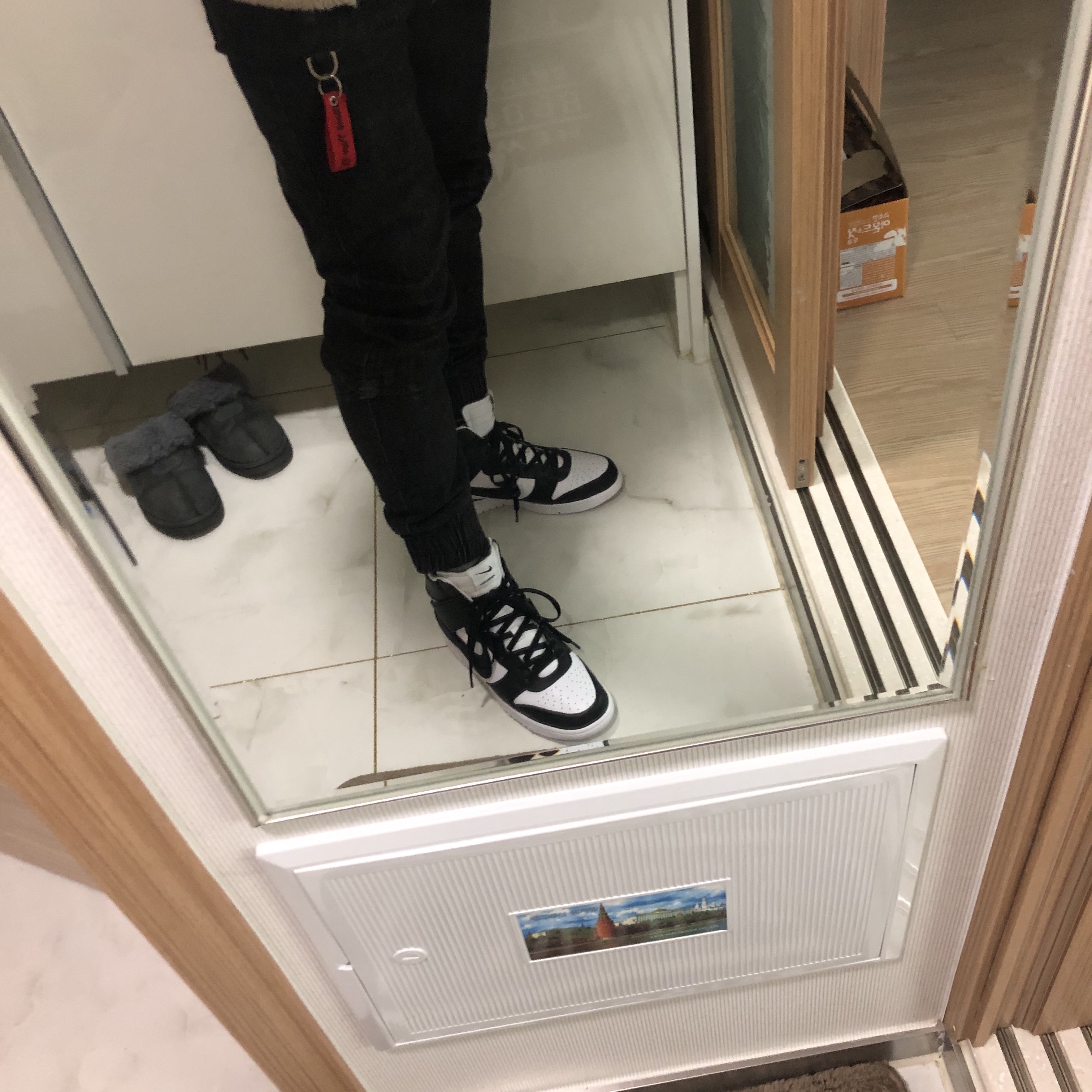 Nike x Ambush Dunk High Black 착용 스타일