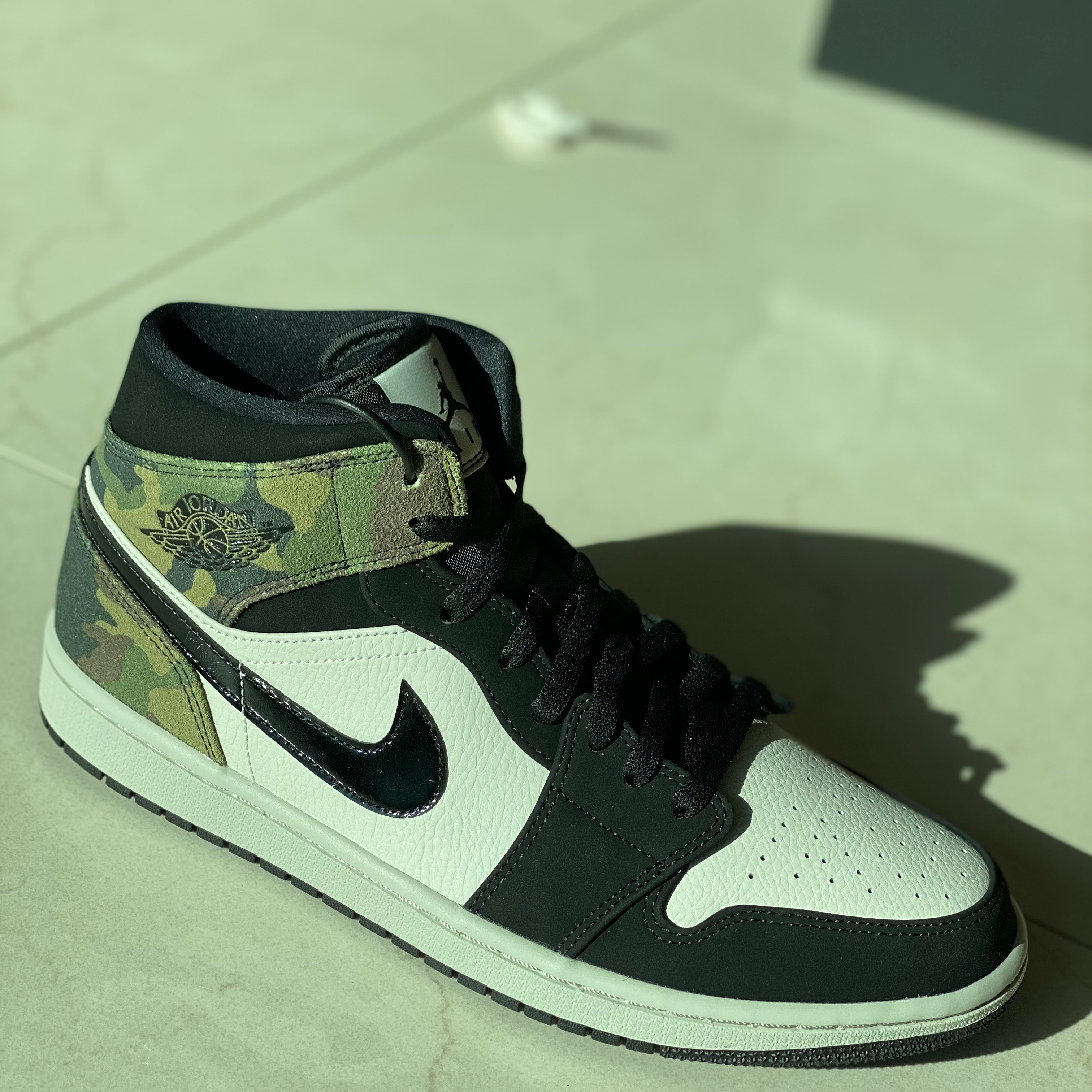 Jordan 1 Mid Camo 2020 착용 스타일