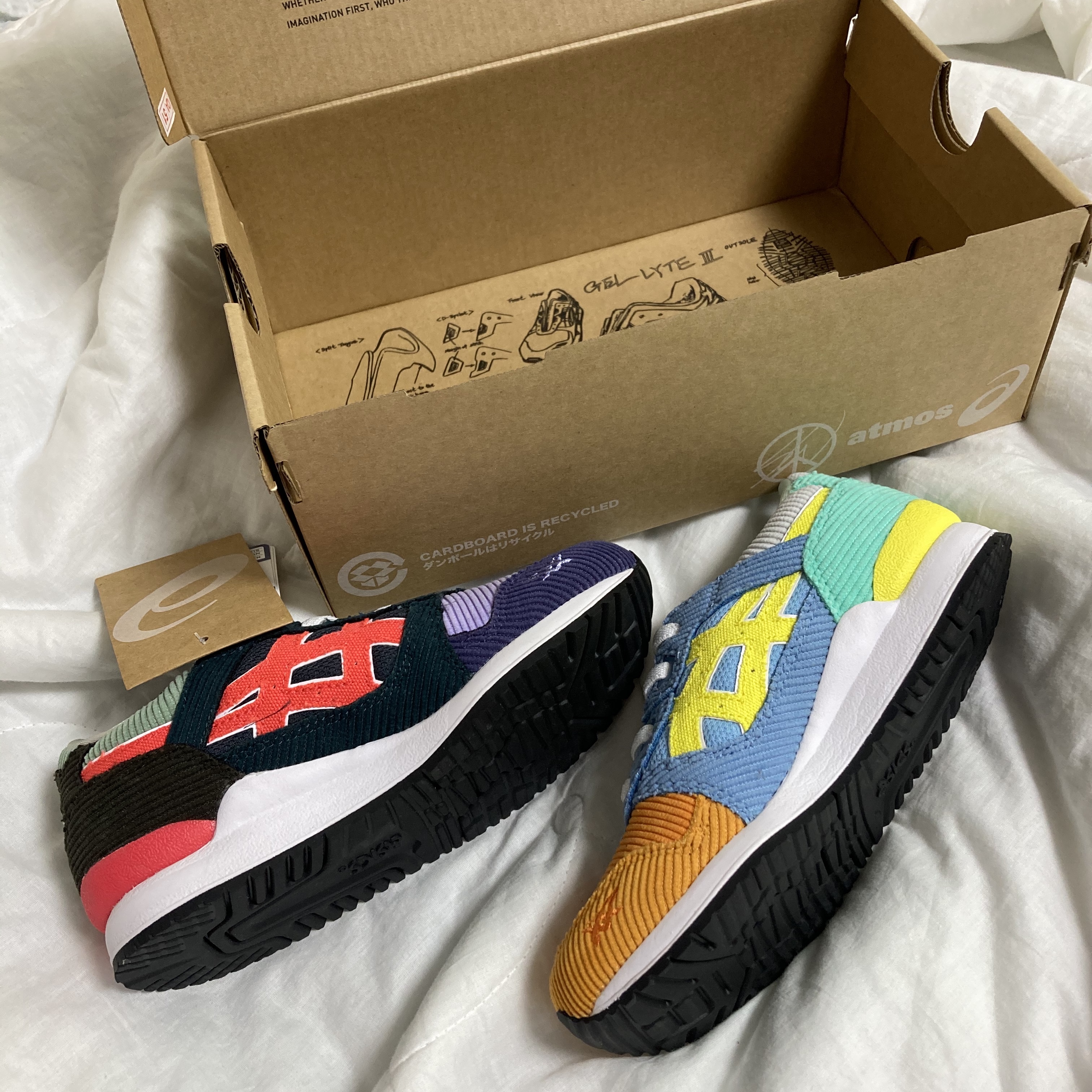 (PS) Asics x Atmos x Sean Wotherspoon Gel-Lyte III OG Corduroy 착용 스타일