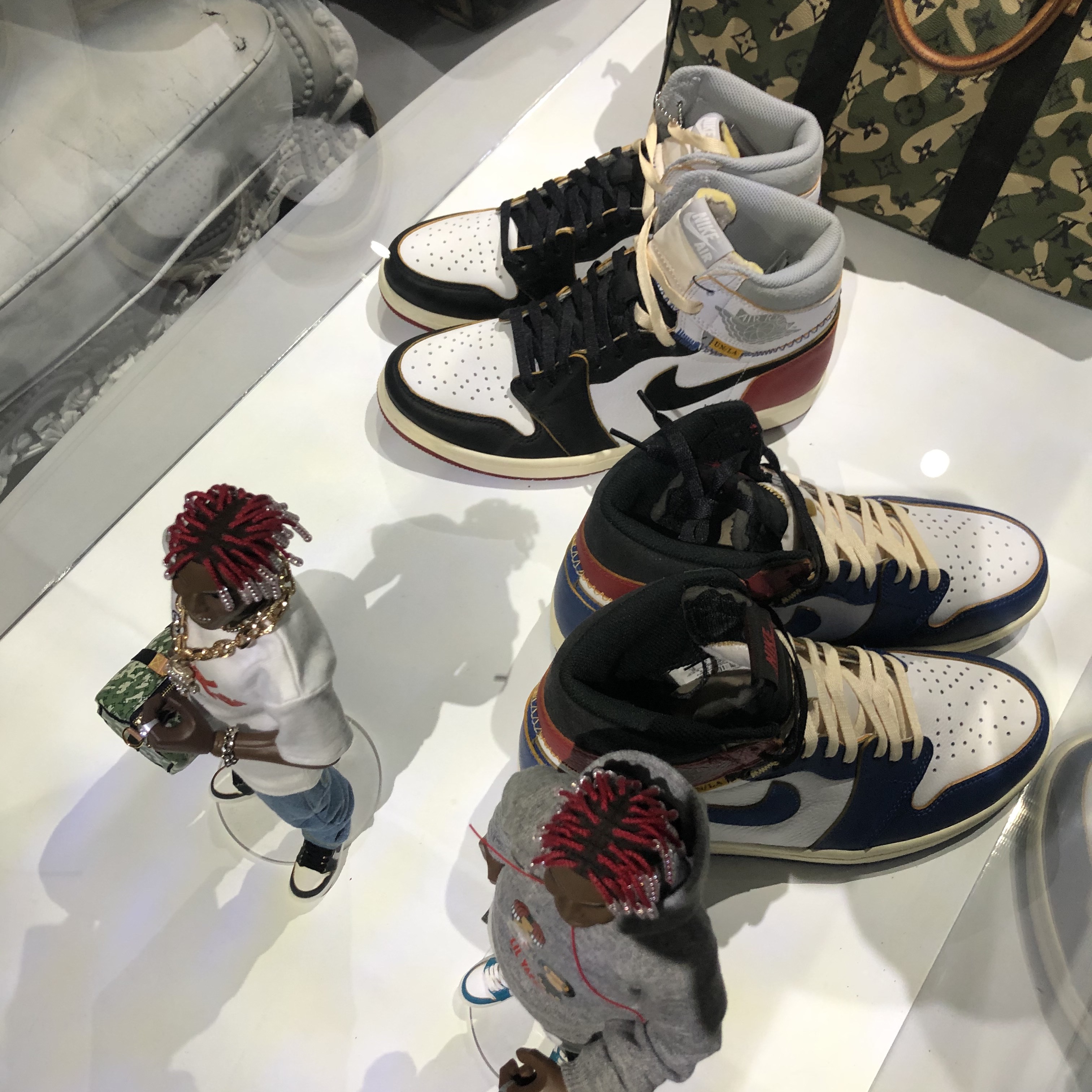 Jordan 1 x Union Retro High Black Toe, Jordan 1 x Union Retro High Blue Toe 착용 스타일