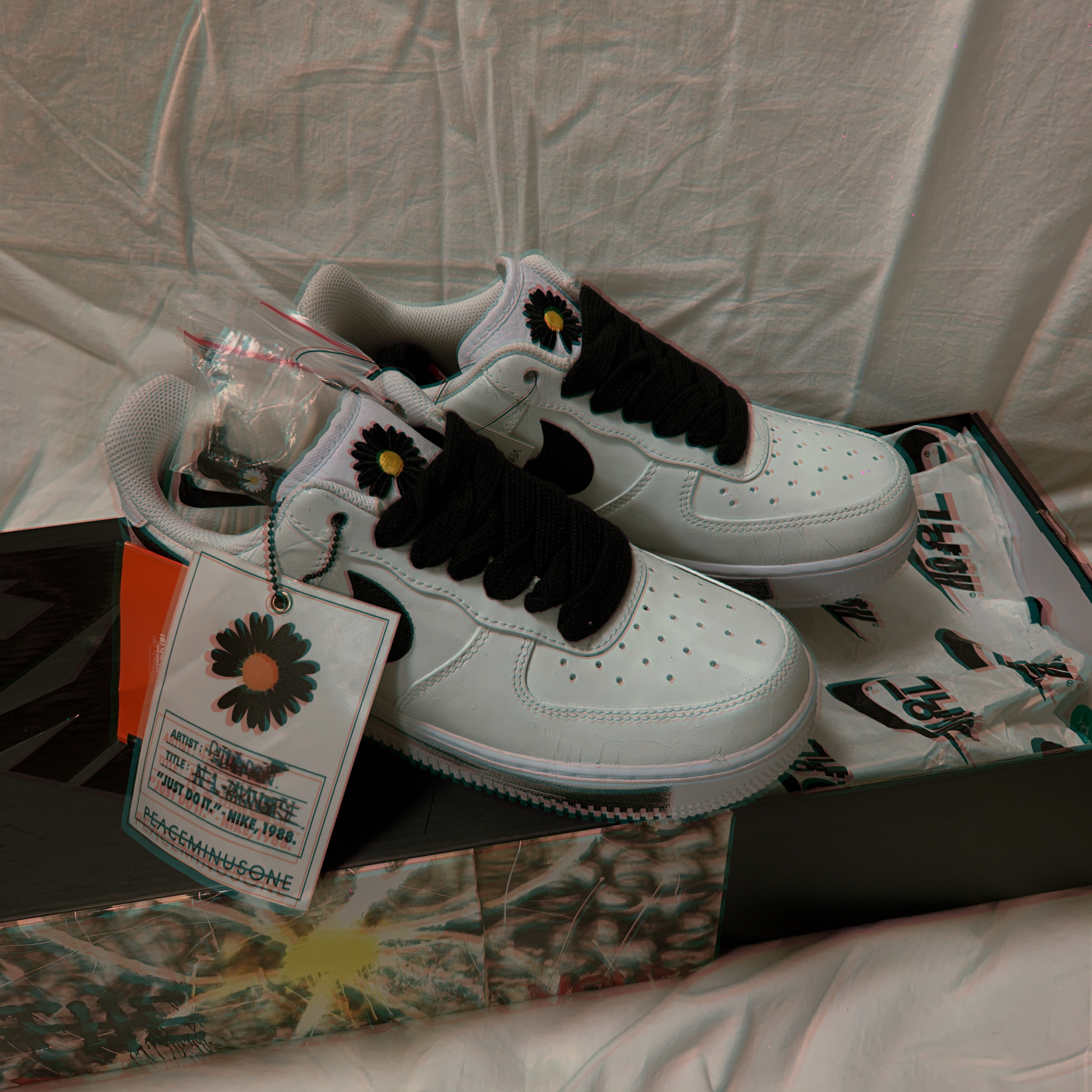 Nike x Peaceminusone Air Force 1 Low Para-Noise 2.0 착용 스타일 - 4