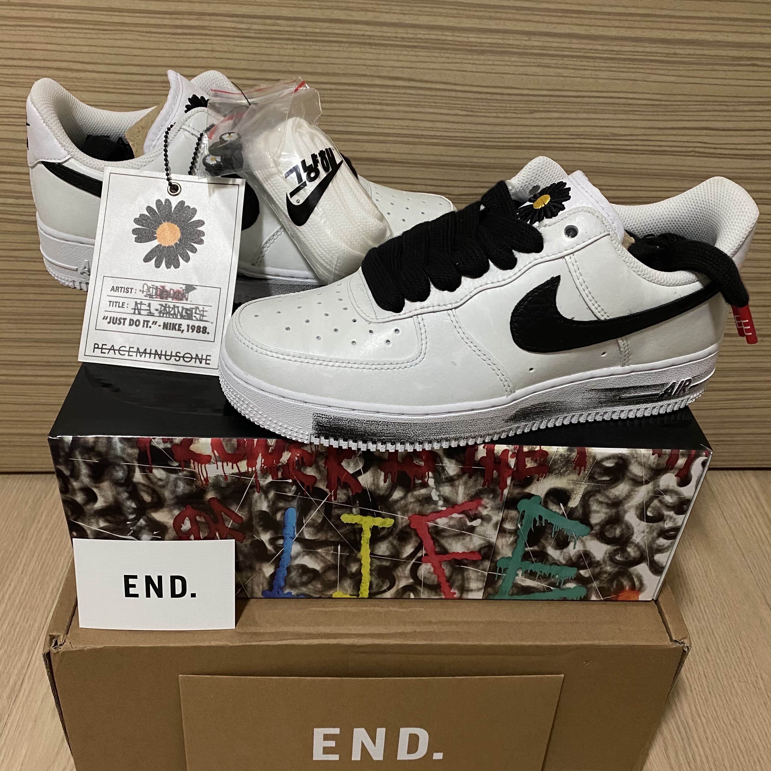Nike x Peaceminusone Air Force 1 Low Para-Noise 2.0 착용 스타일