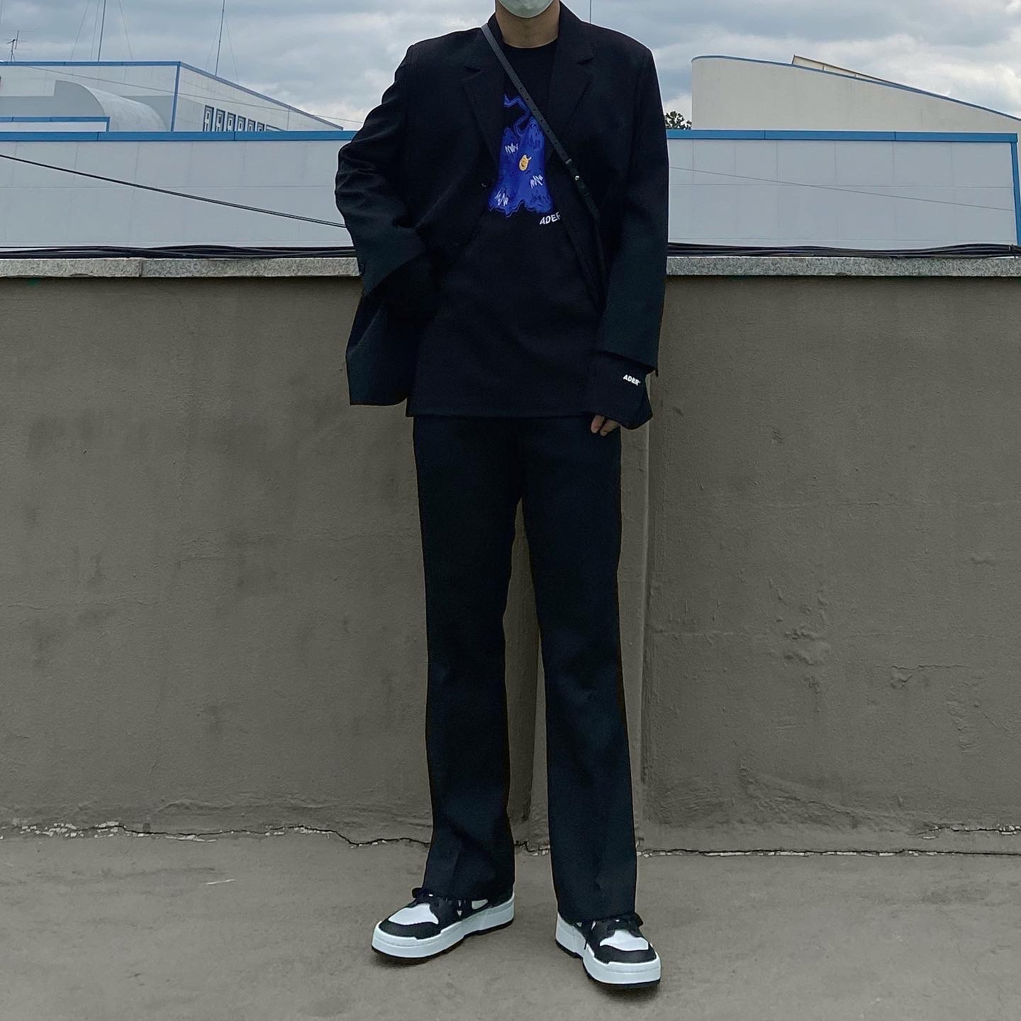 (W) Nike Dunk Low Disrupt Black White 착용 스타일